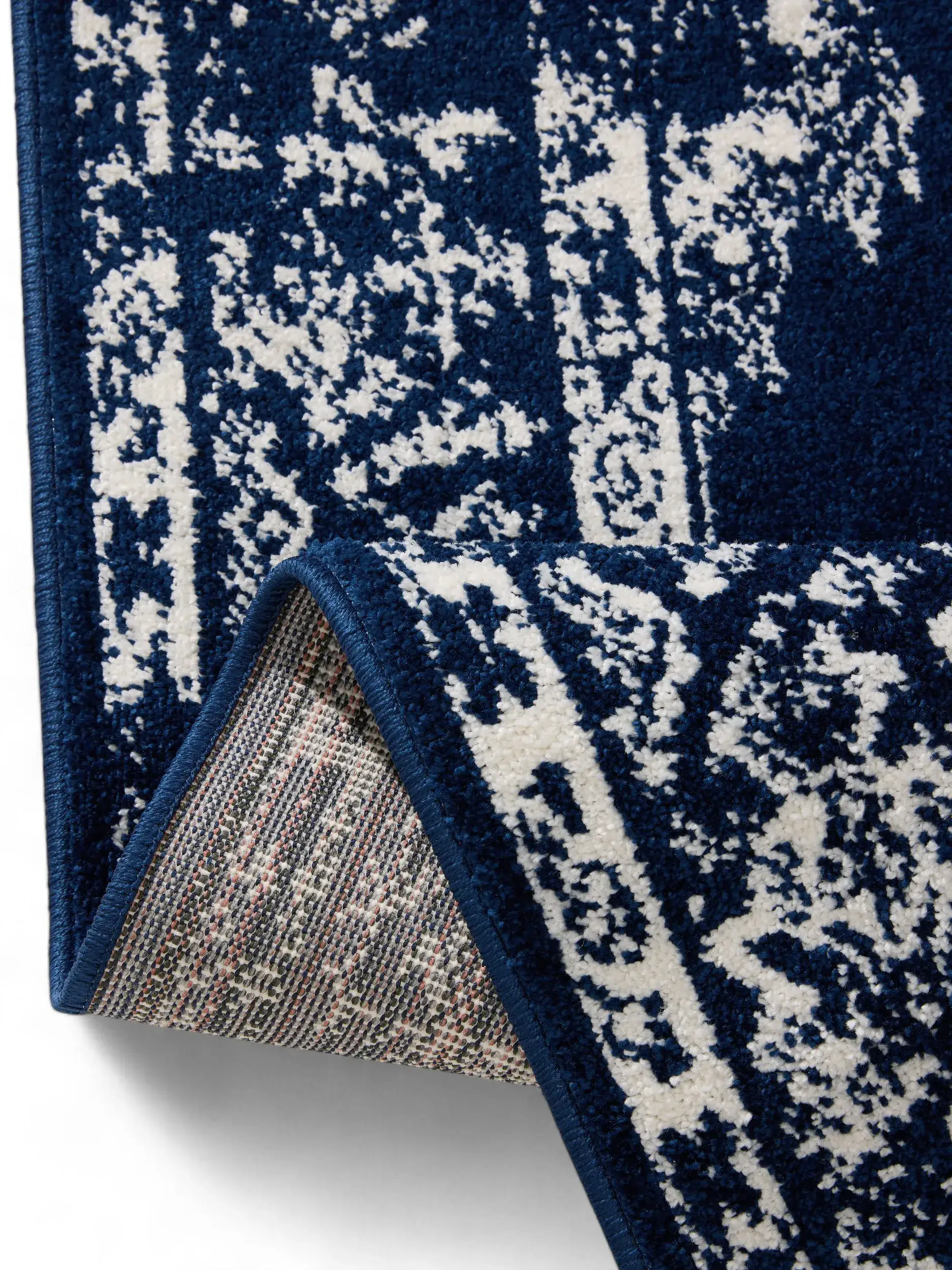 Tapete de 100% Polipropileno em Azul com pelo de 100% Polipropileno de altura da benuta Basic