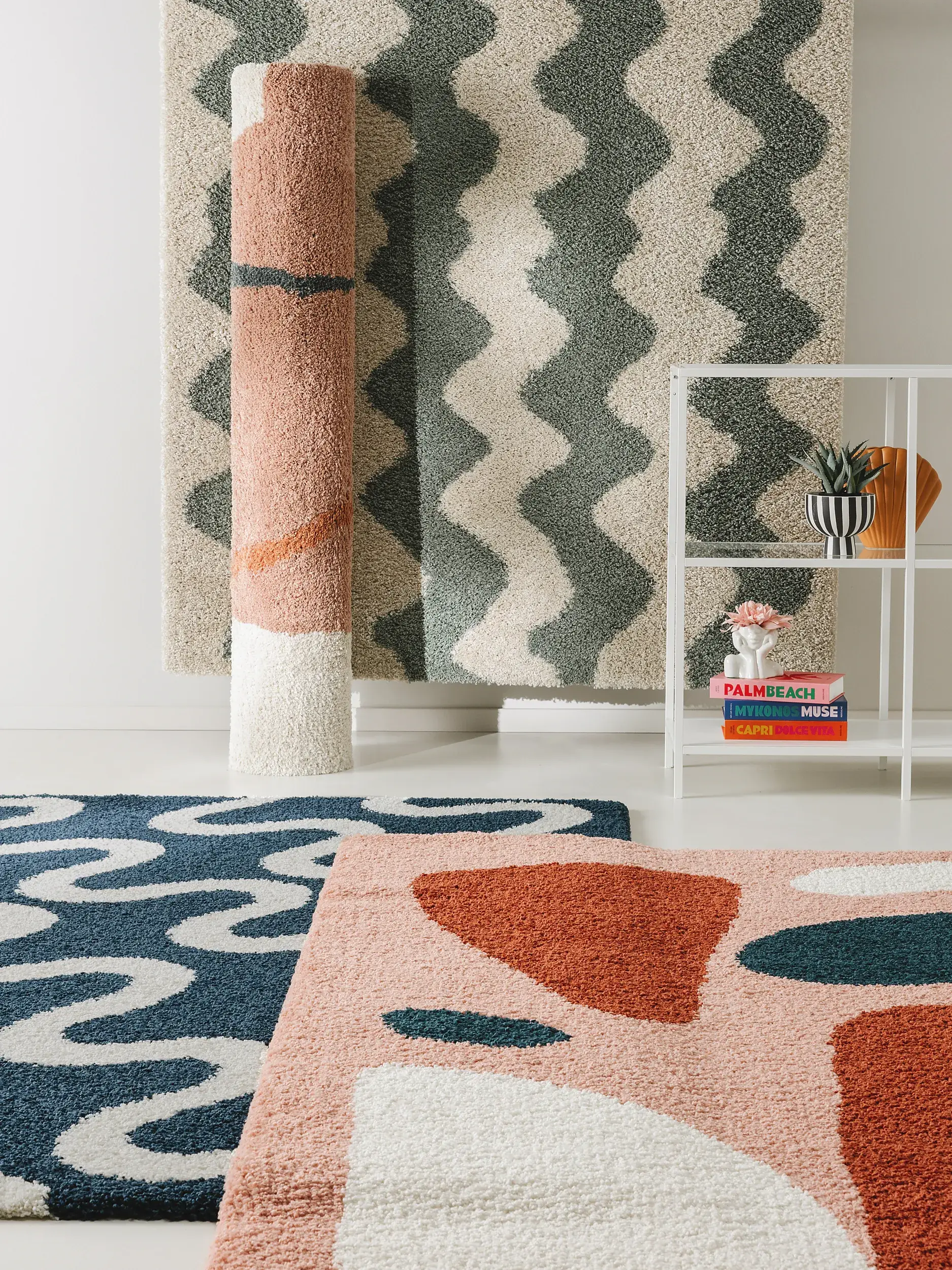 Tapis en 100% Polypropylène en Multicouleur avec une pile de 100% Polypropylène de hauteur de benuta POP