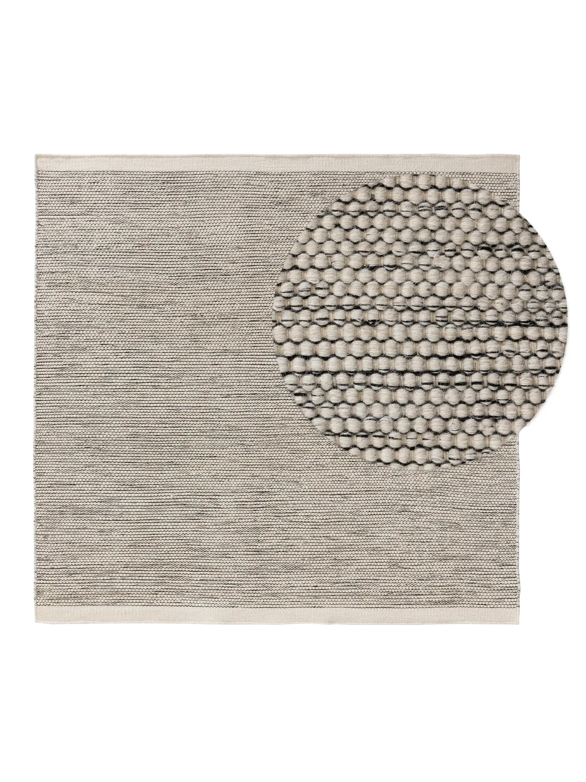 Teppich Rocco aus 80% Wolle, 20% Baumwolle in Beige von benuta Pure