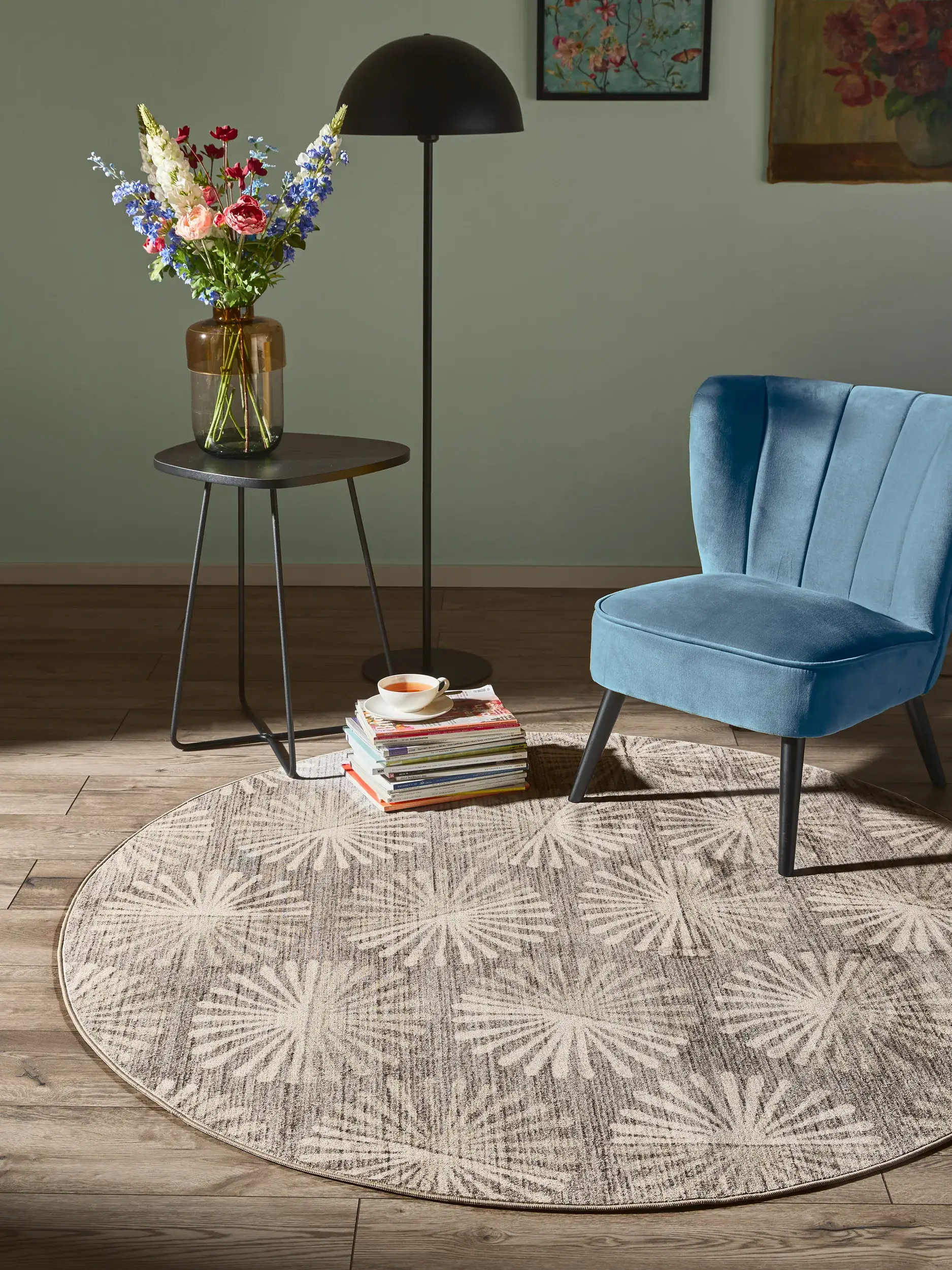 Alfombra de 100% Poliéster en Taupe con un pelo de {{Placeholder_Pile Height}} de altura de benuta nest