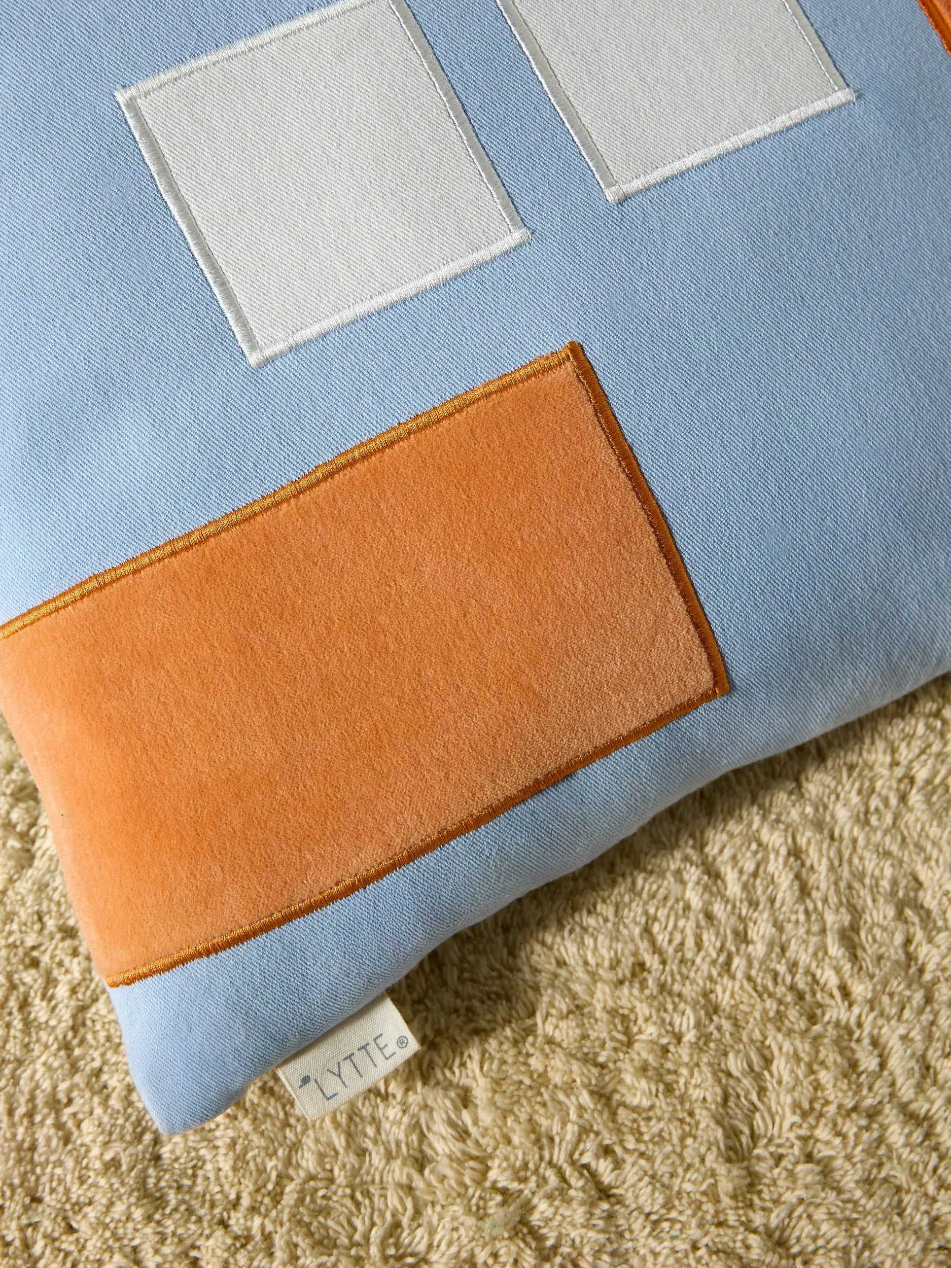 Cushion Niels Blue/Orange by Lytte