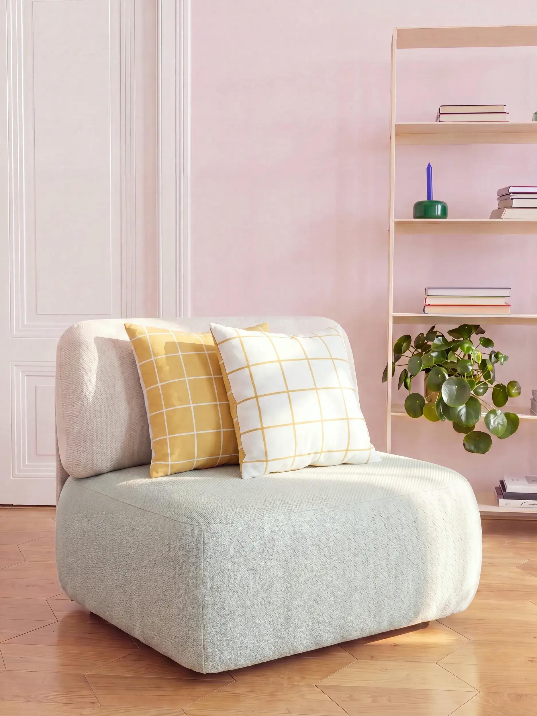 Cushion Joy Yellow by benuta Pop