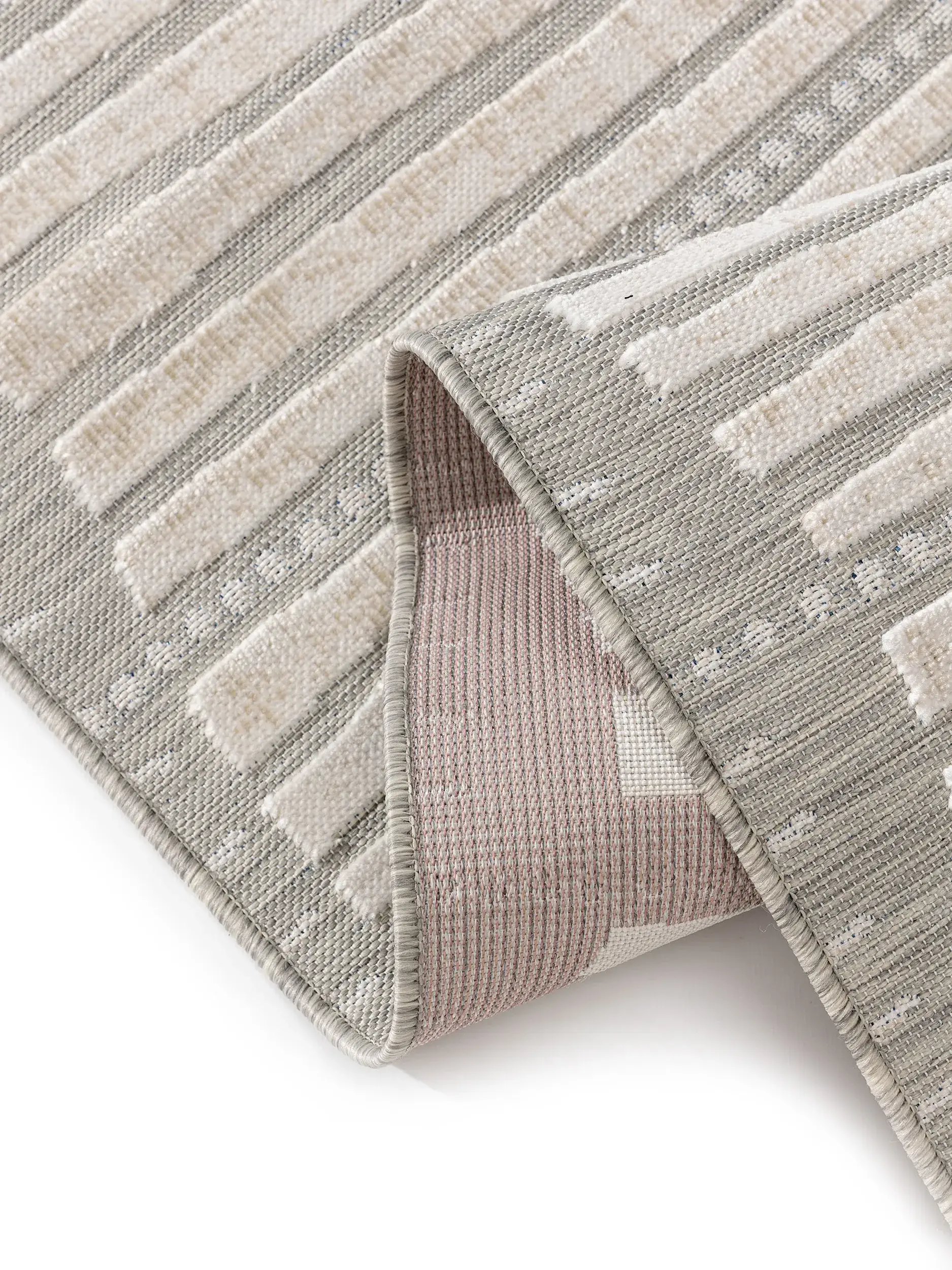 Rug made of 100% Polypropylen in Beige with a 100% Polypropylen high pile by benuta Basic