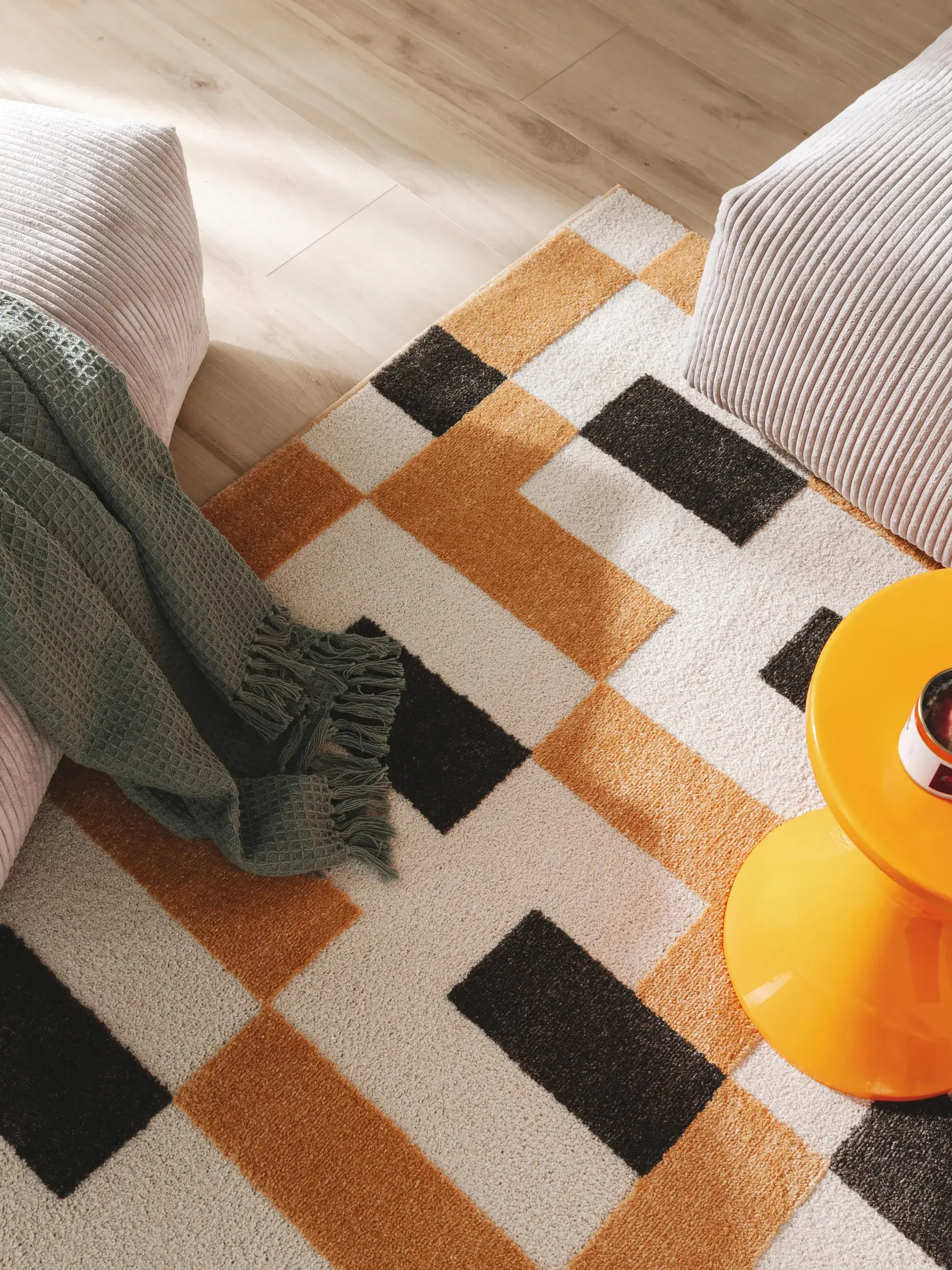 Rug made of 80% Polypropylen, 20% Polyester in Multicolour with a 80% Polypropylen, 20% Polyester high pile by benuta Pop