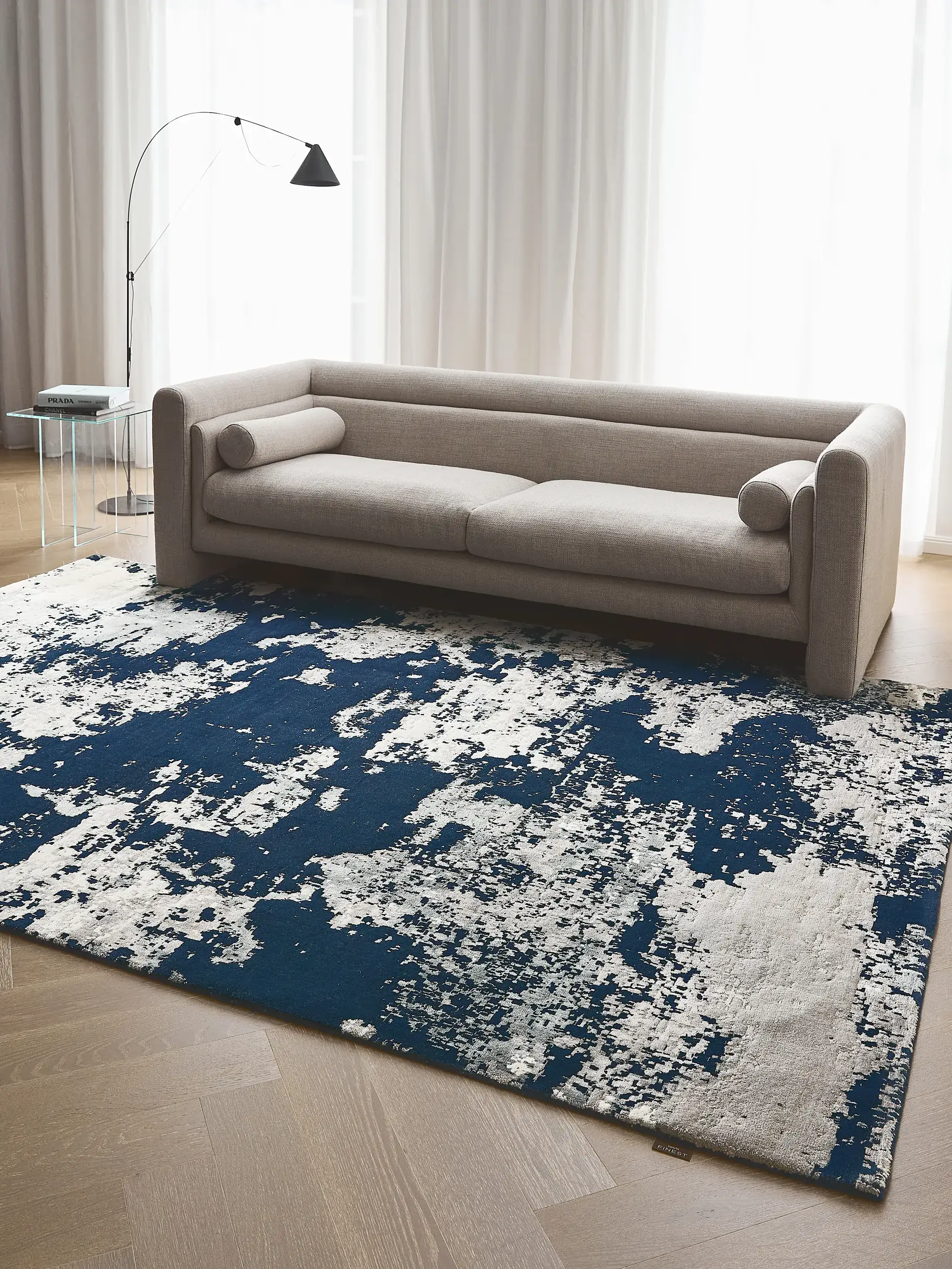 Vloerkleed Munira Blauw von 