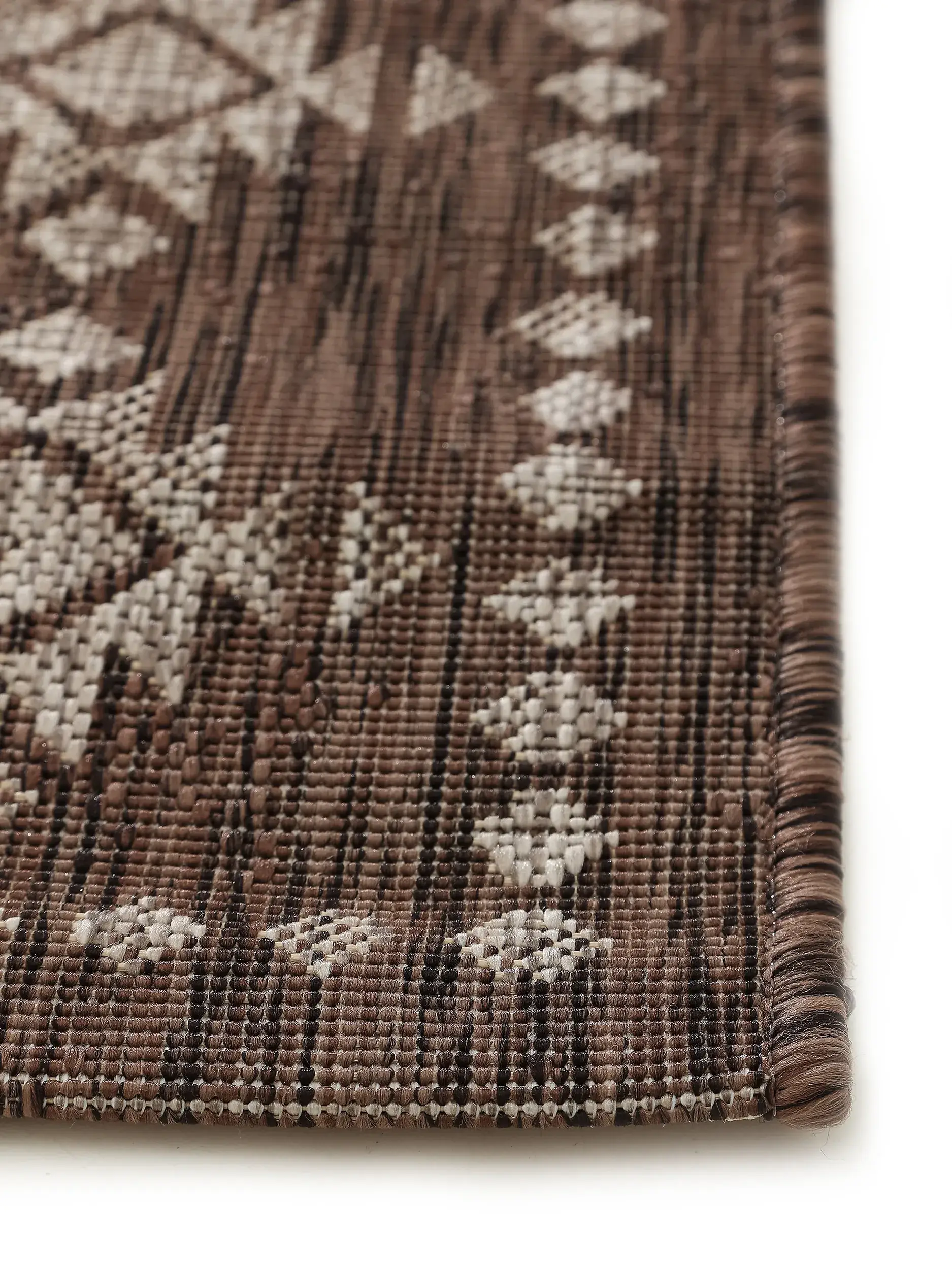 Tapis en 100% Polypropylène en Marron avec une pile de 100% Polypropylène de hauteur de benuta POP