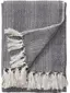 Baumwolldecke Alisea Anthrazit