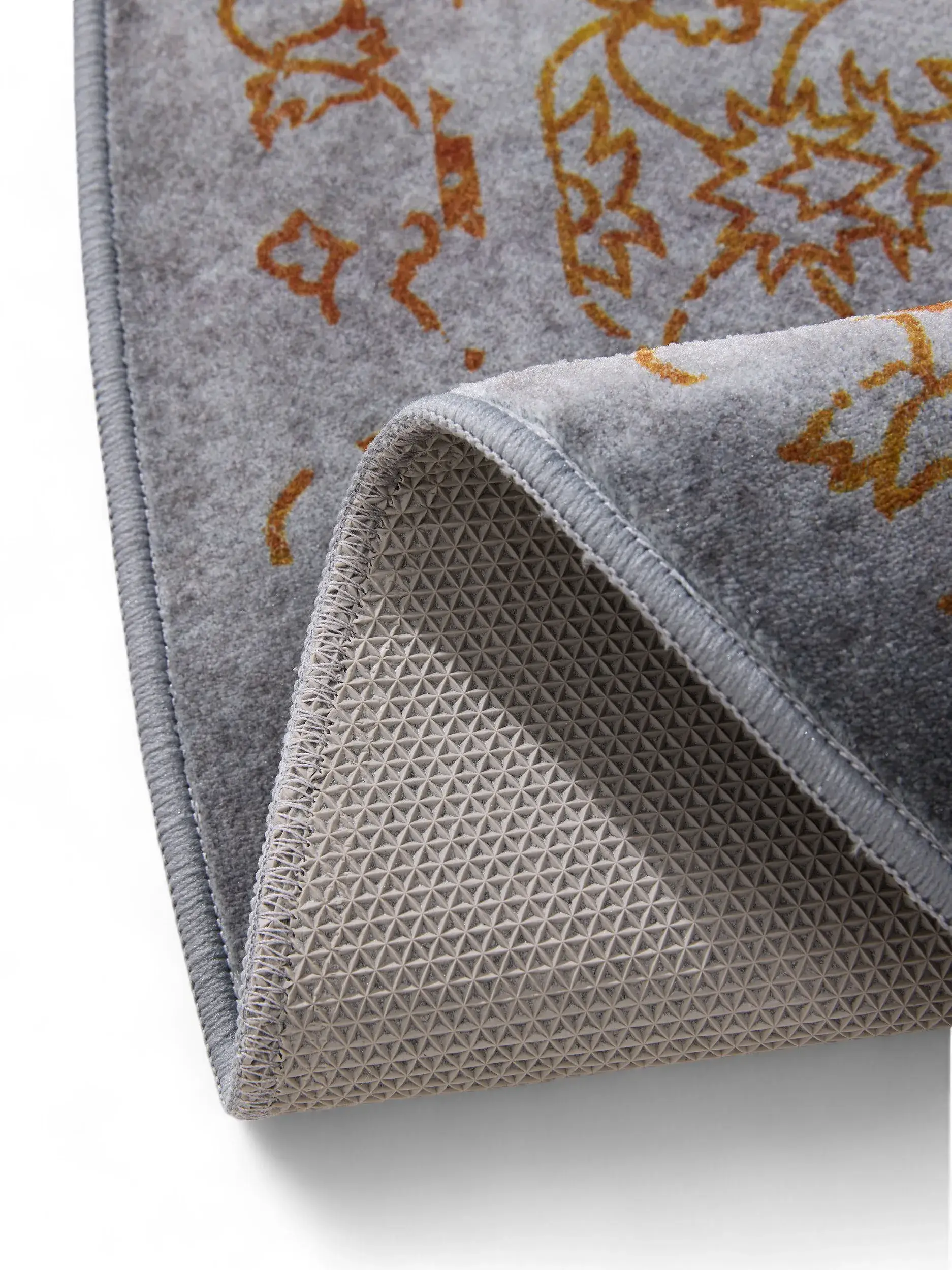 Rug made of 100% Polyester in Grey with a 100% Polyester high pile by benuta Nest