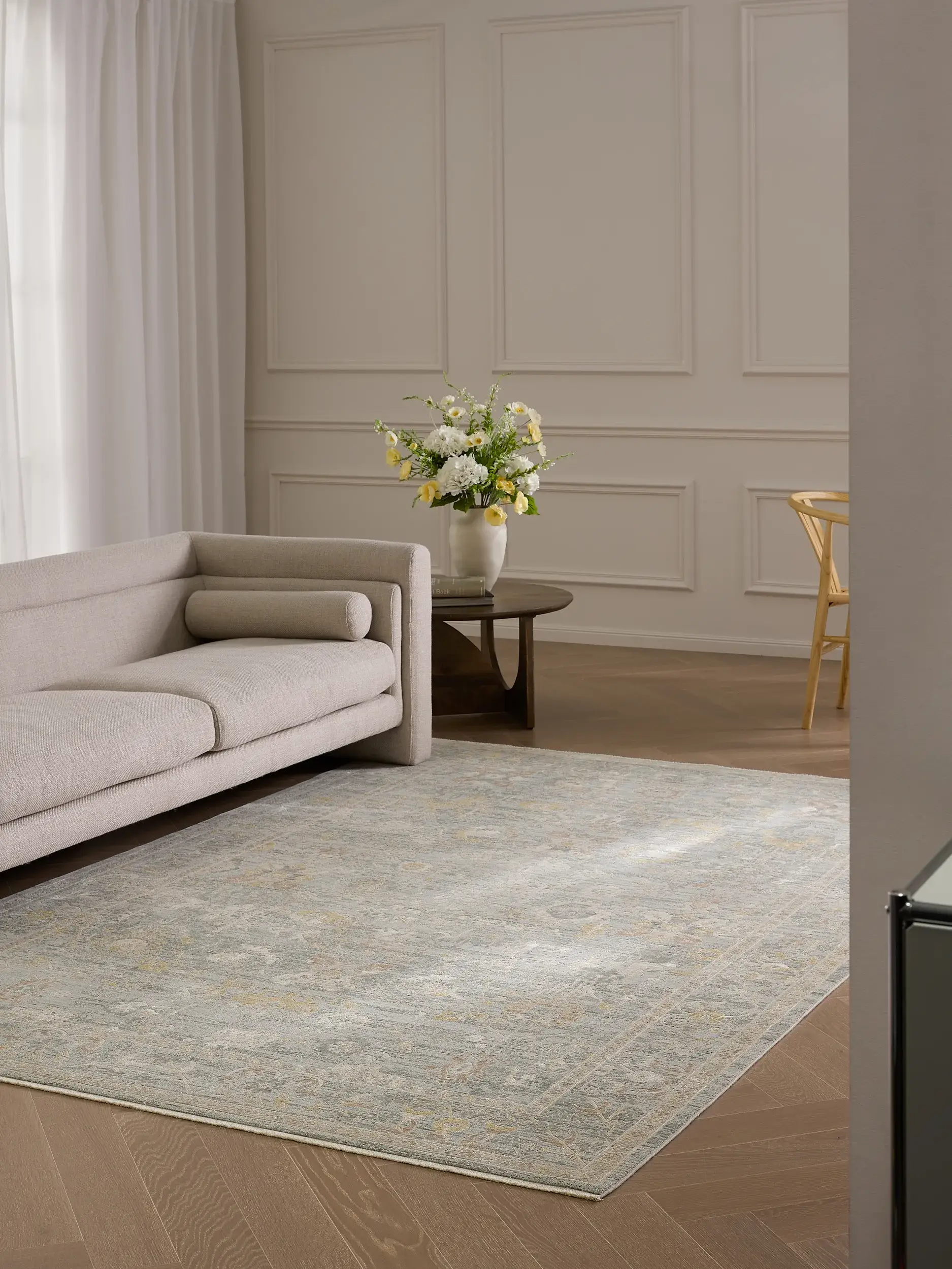 Vloerkleed Aria van 90% Polyester, 10% Viscose in  van benuta Finest