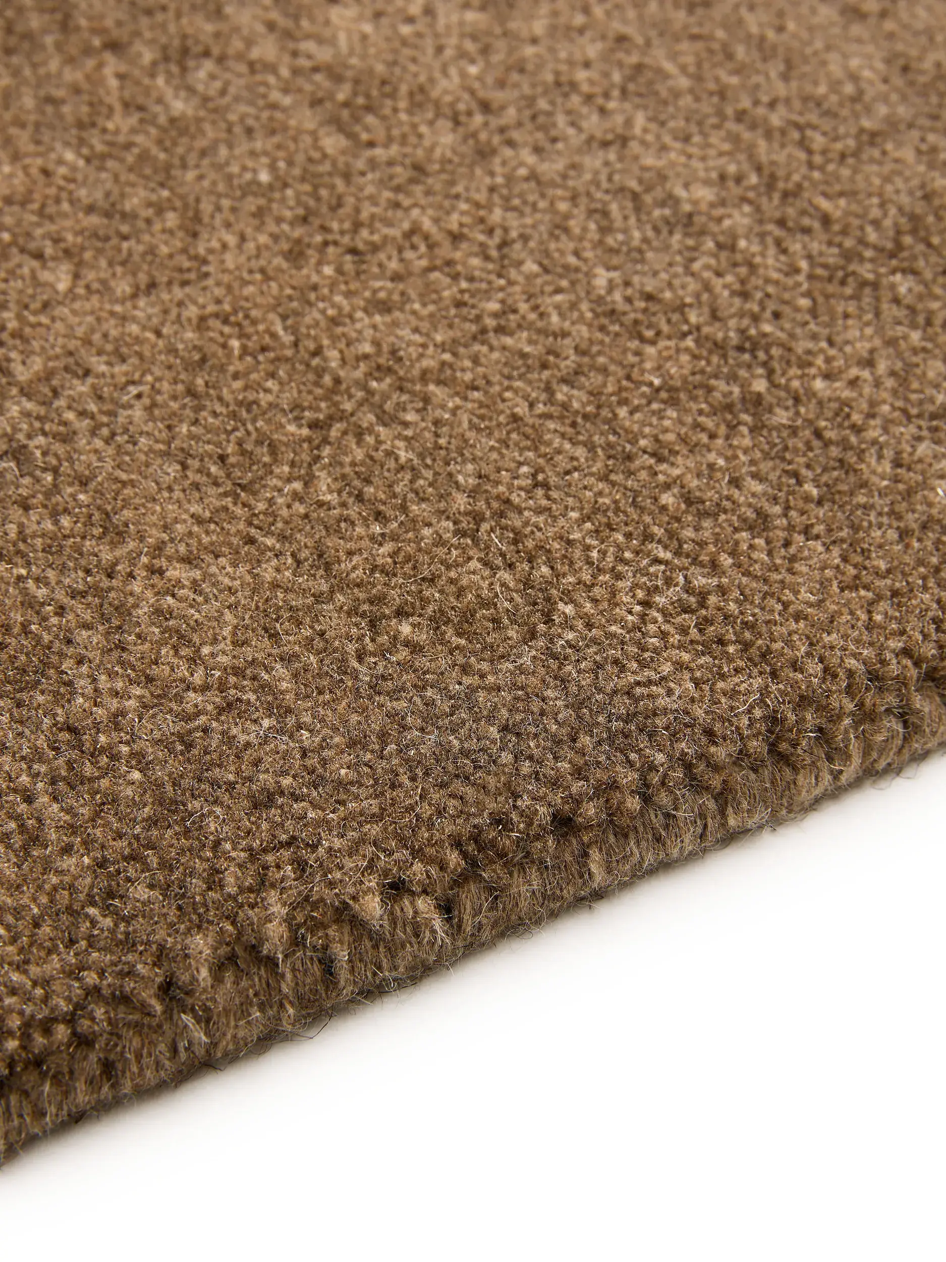 Teppe av 100% Wolle i Braun med 100% Wolle høy lugg fra benuta Pure