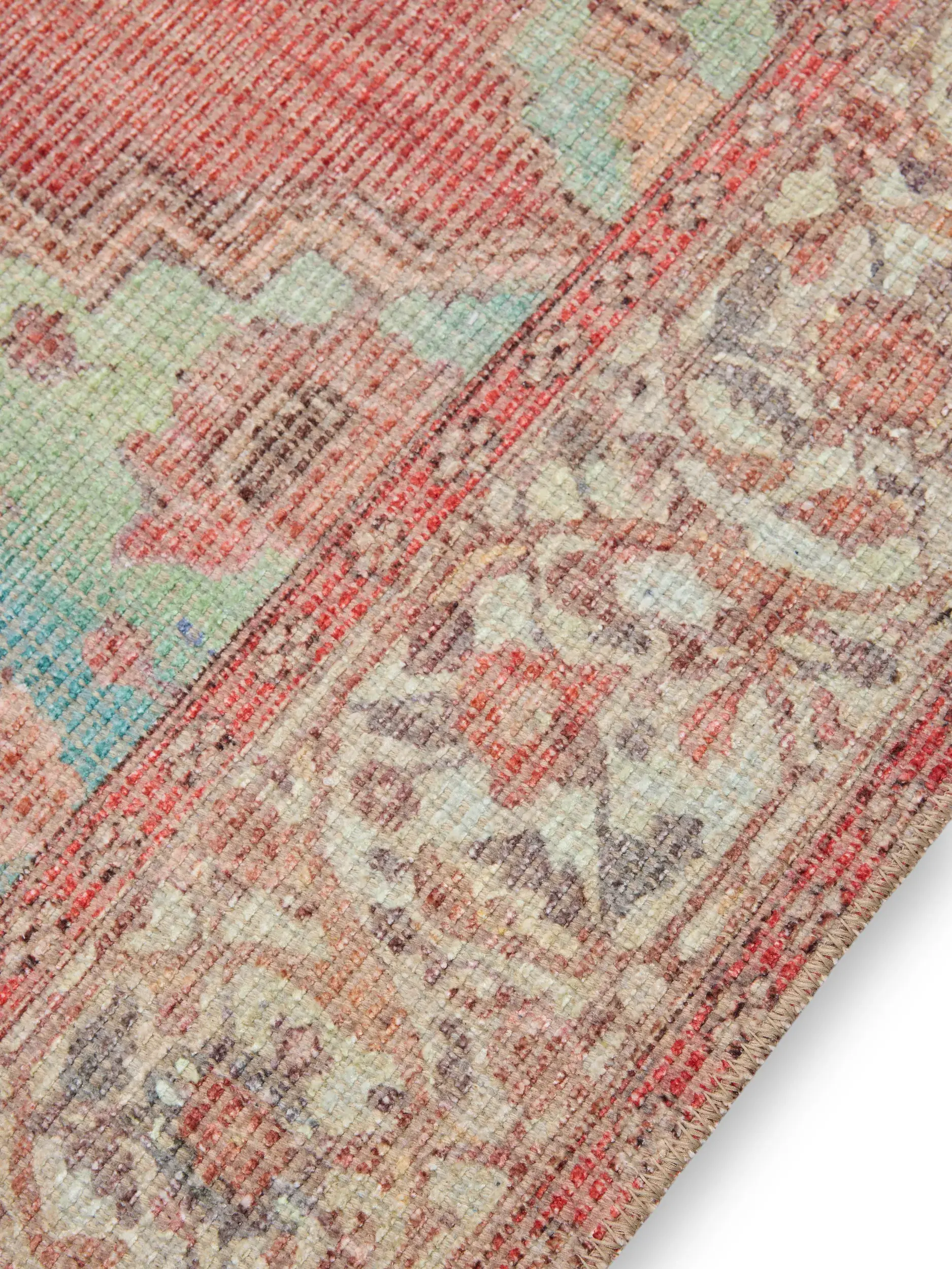 Teppich aus 50% Polyester, 50% Polycotton in Multicolor mit 50% Polyester, 50% Polycotton hohem Flor von benuta Nest