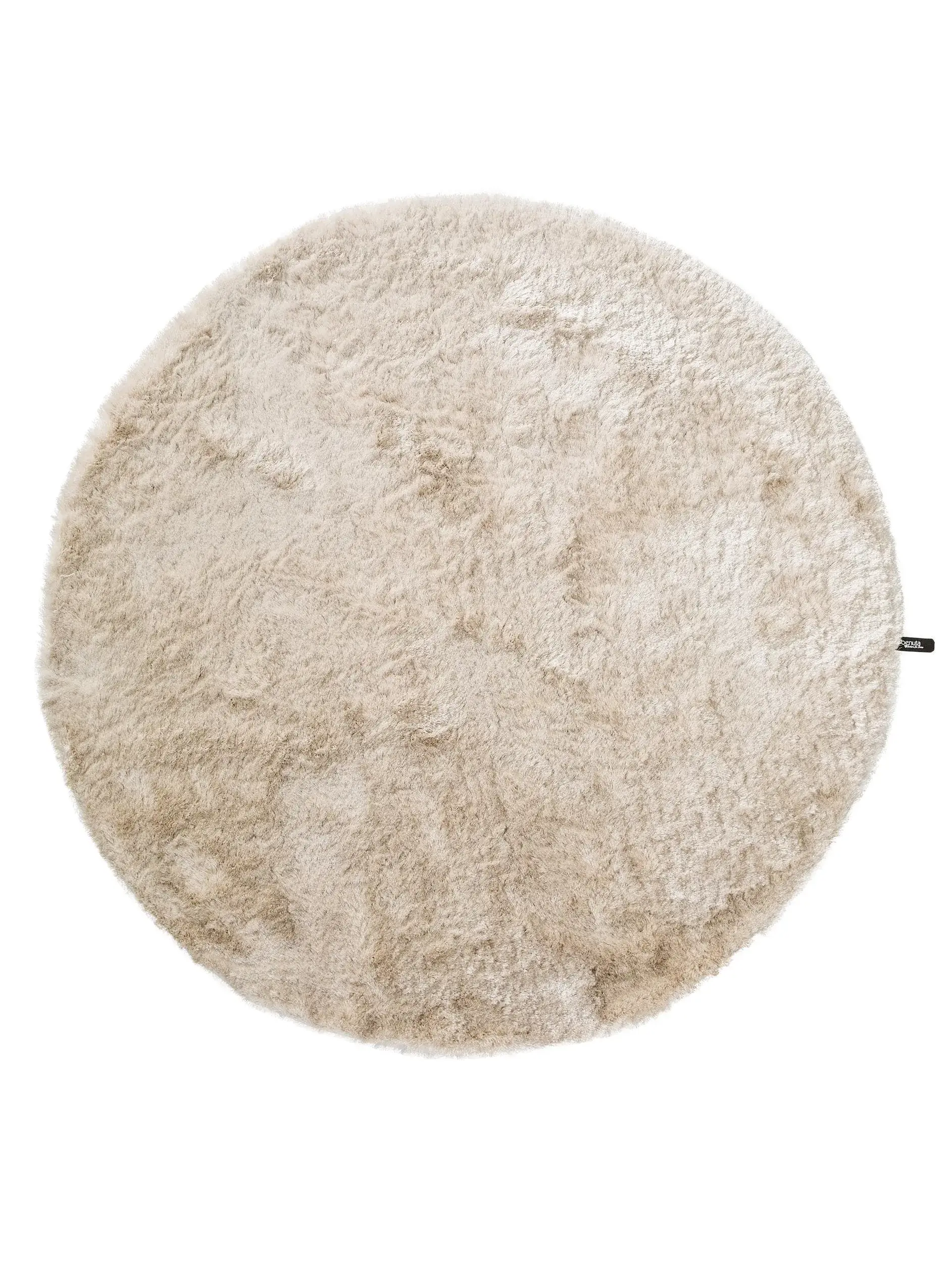 Teppich aus 100% Polyester in Beige mit 100% Polyester hohem Flor von benuta Nest