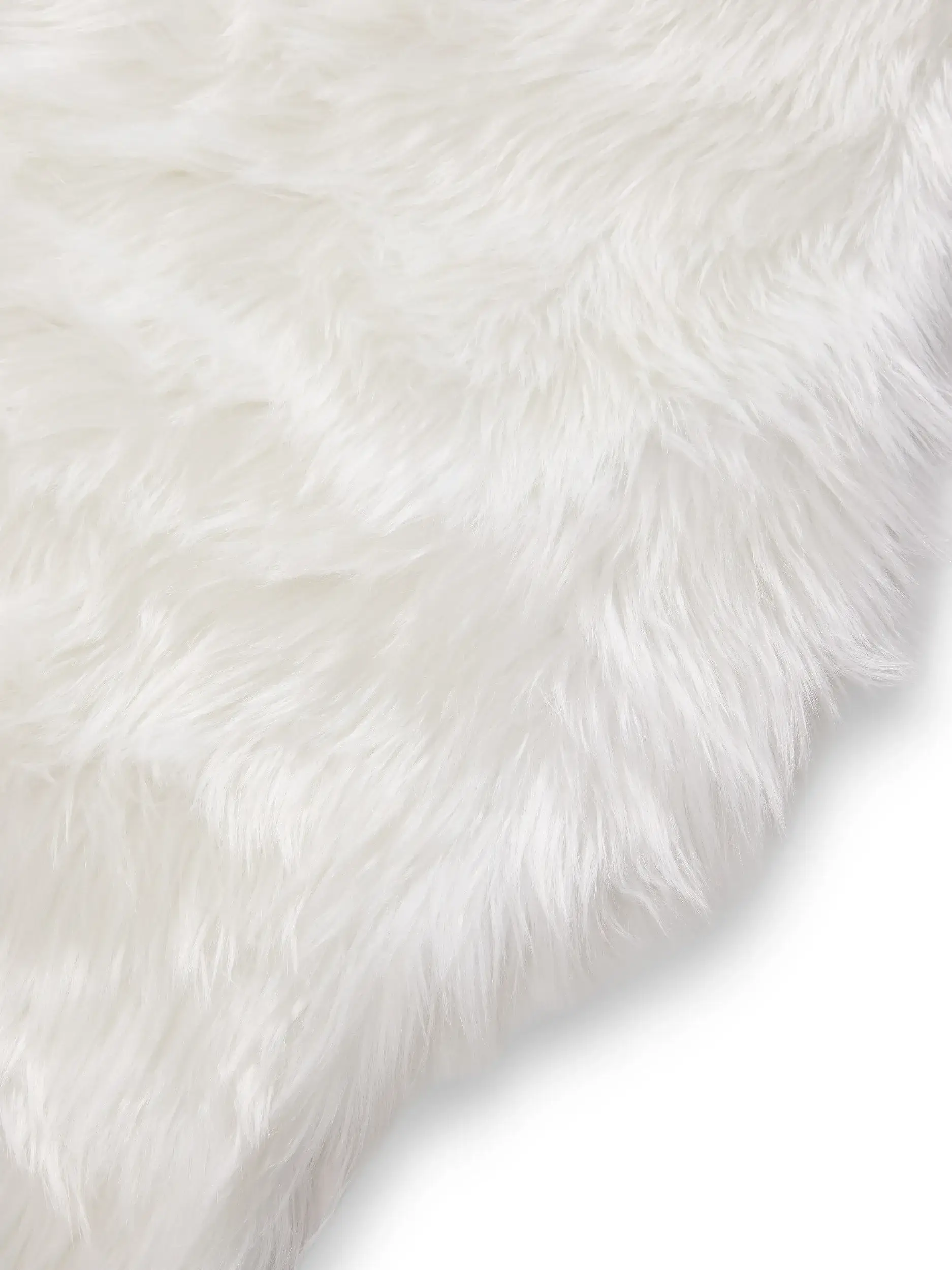 Koberec z 70% Polyacryl, 30% Polyester v Weiß s vlasem výšky 70% Polyacryl, 30% Polyester od benuta Pop