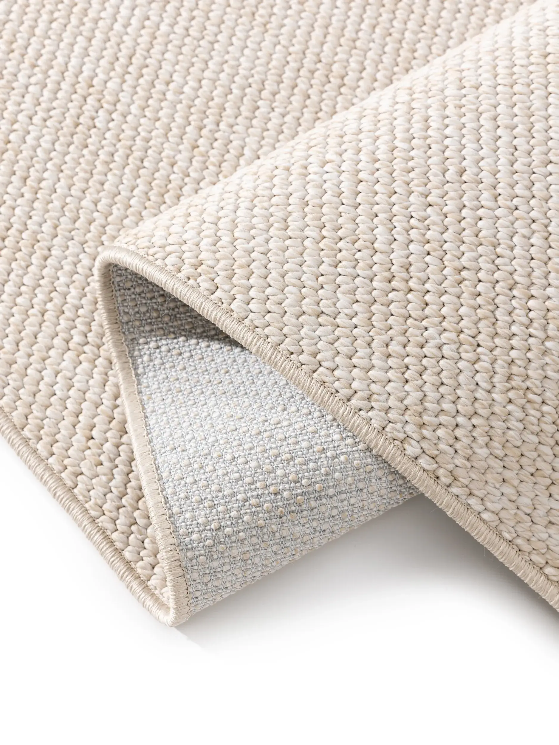 Rug made of 100% Polypropylen in Beige with a 100% Polypropylen high pile by benuta Basic