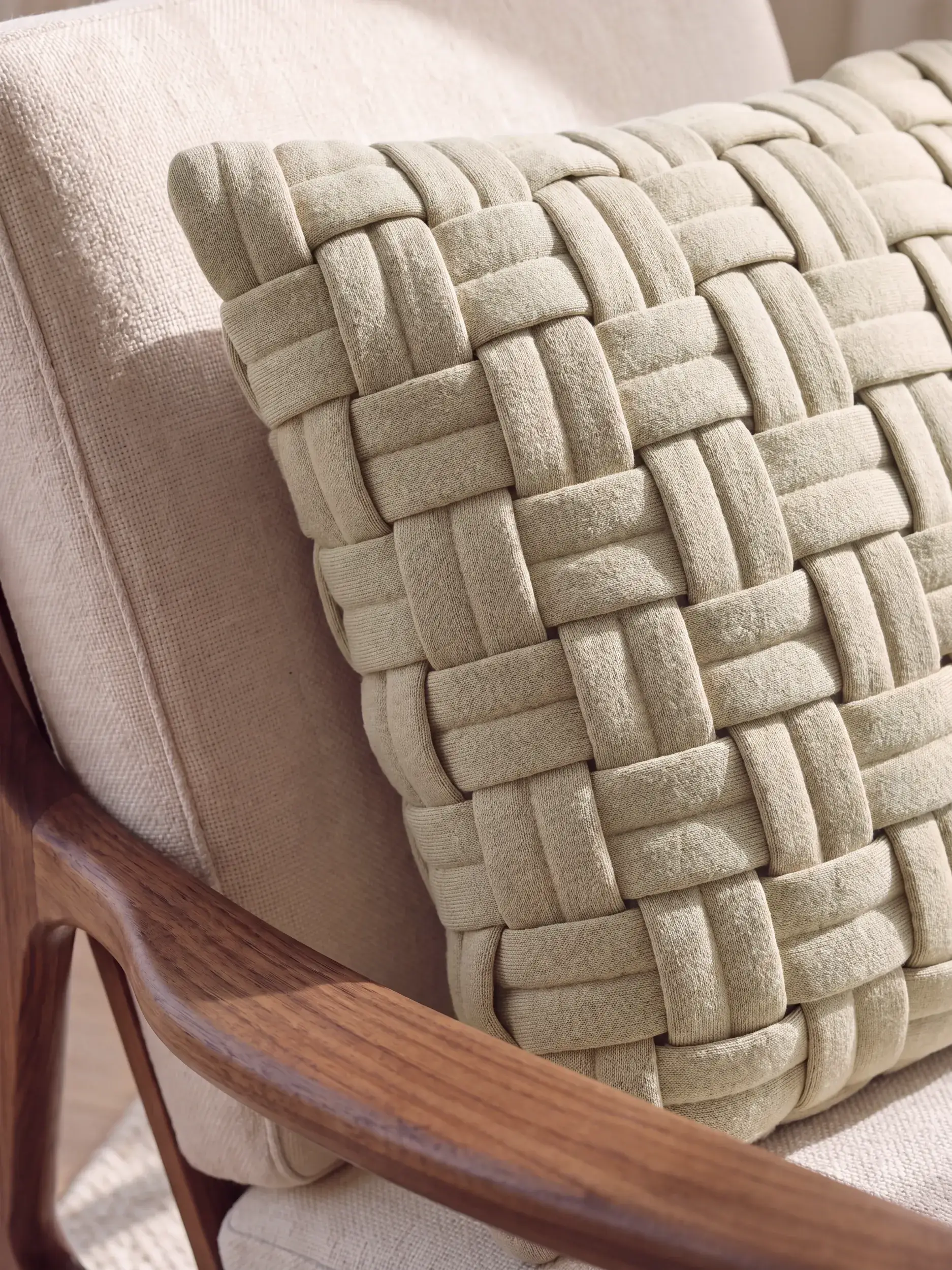 Kussen Veve Ivory van benuta Pure