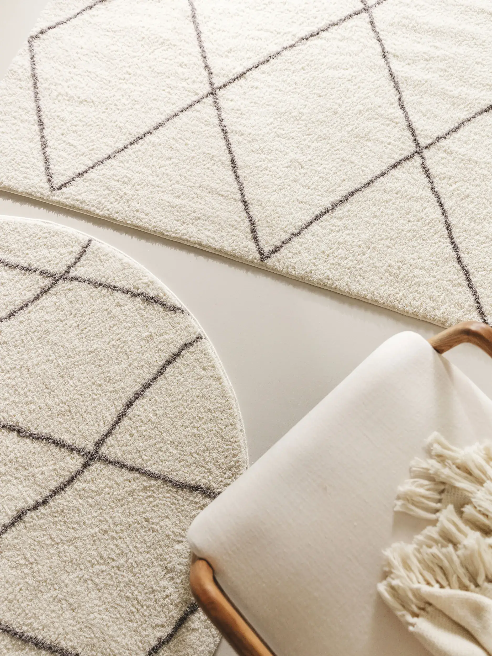 Alfombra de 100% Poliéster (Microfibra) en Beige con un pelo de {{Placeholder_Pile Height}} de altura de benuta nest