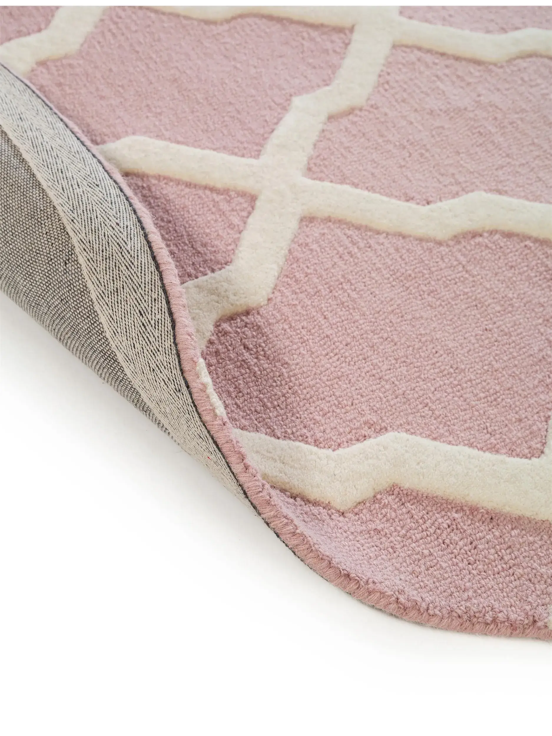 Rug Windsor made of 100% Wool in Pink by benuta Pure