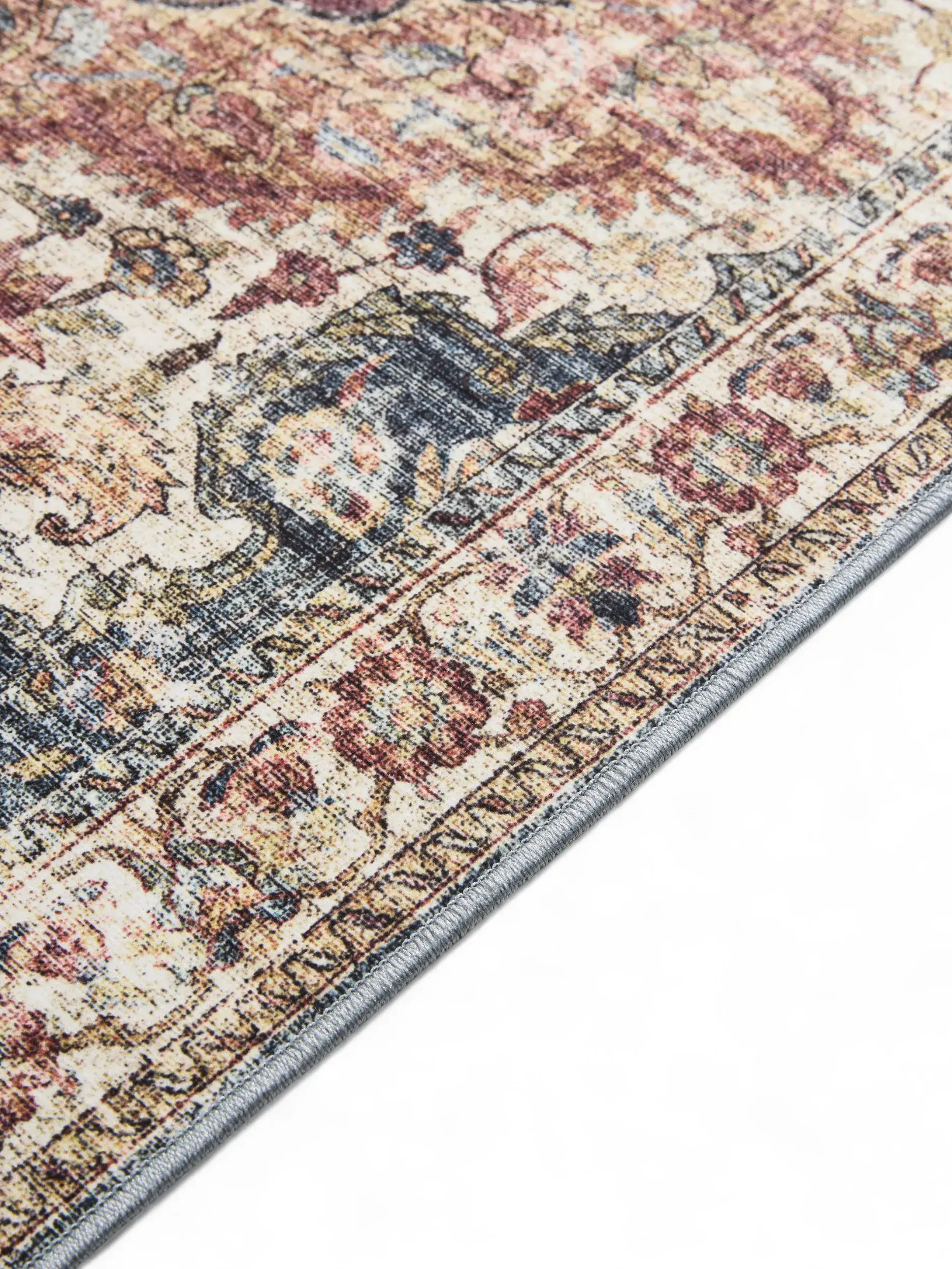 Rug made of 100% Polyester in Multicolour with a 100% Polyester high pile by benuta Basic