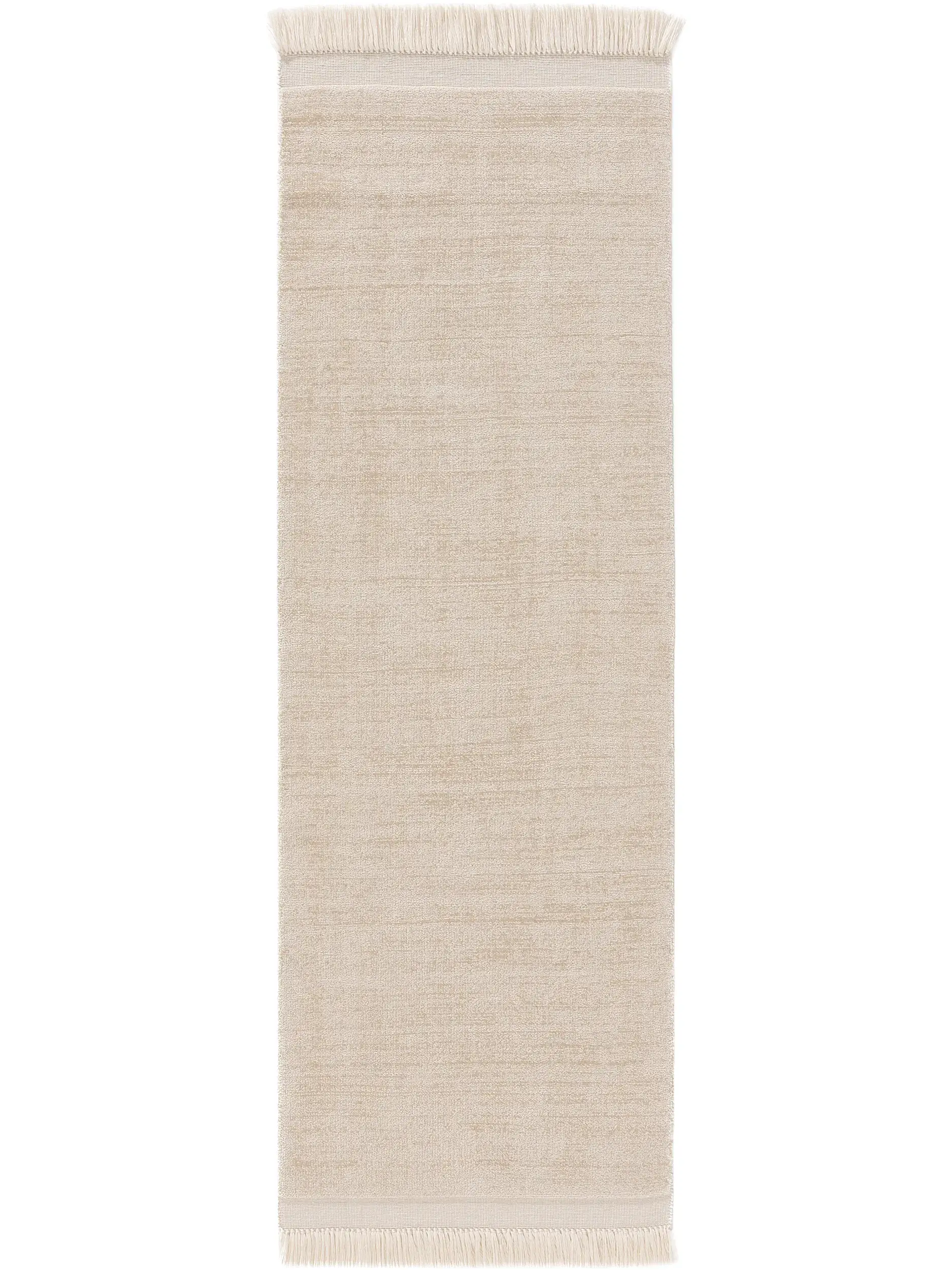 Teppich Jade aus 80% Polyester, 20% Baumwolle in Beige von benuta Pure
