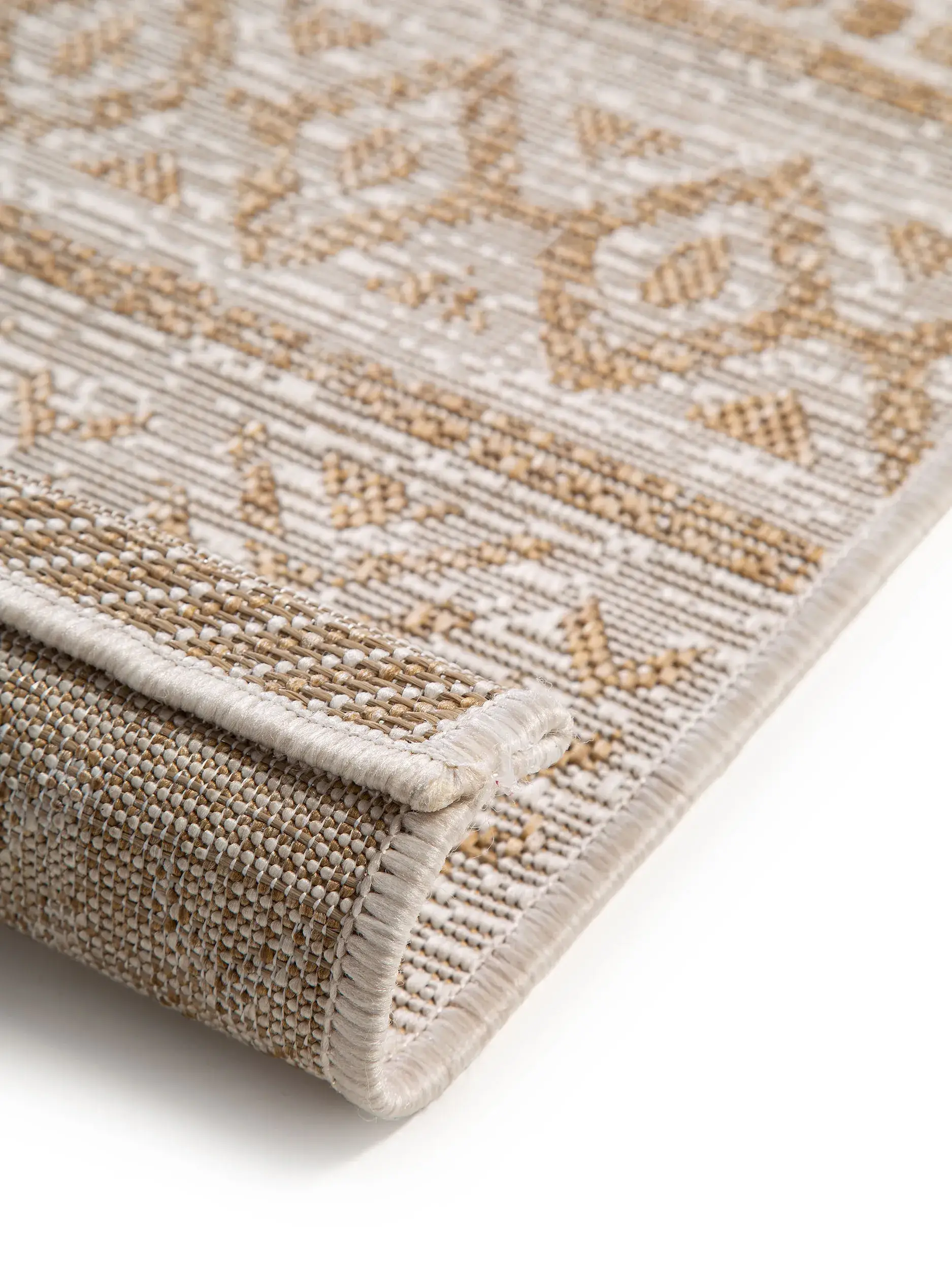 Rug made of 100% Polypropylen in Beige with a 100% Polypropylen high pile by benuta Nest