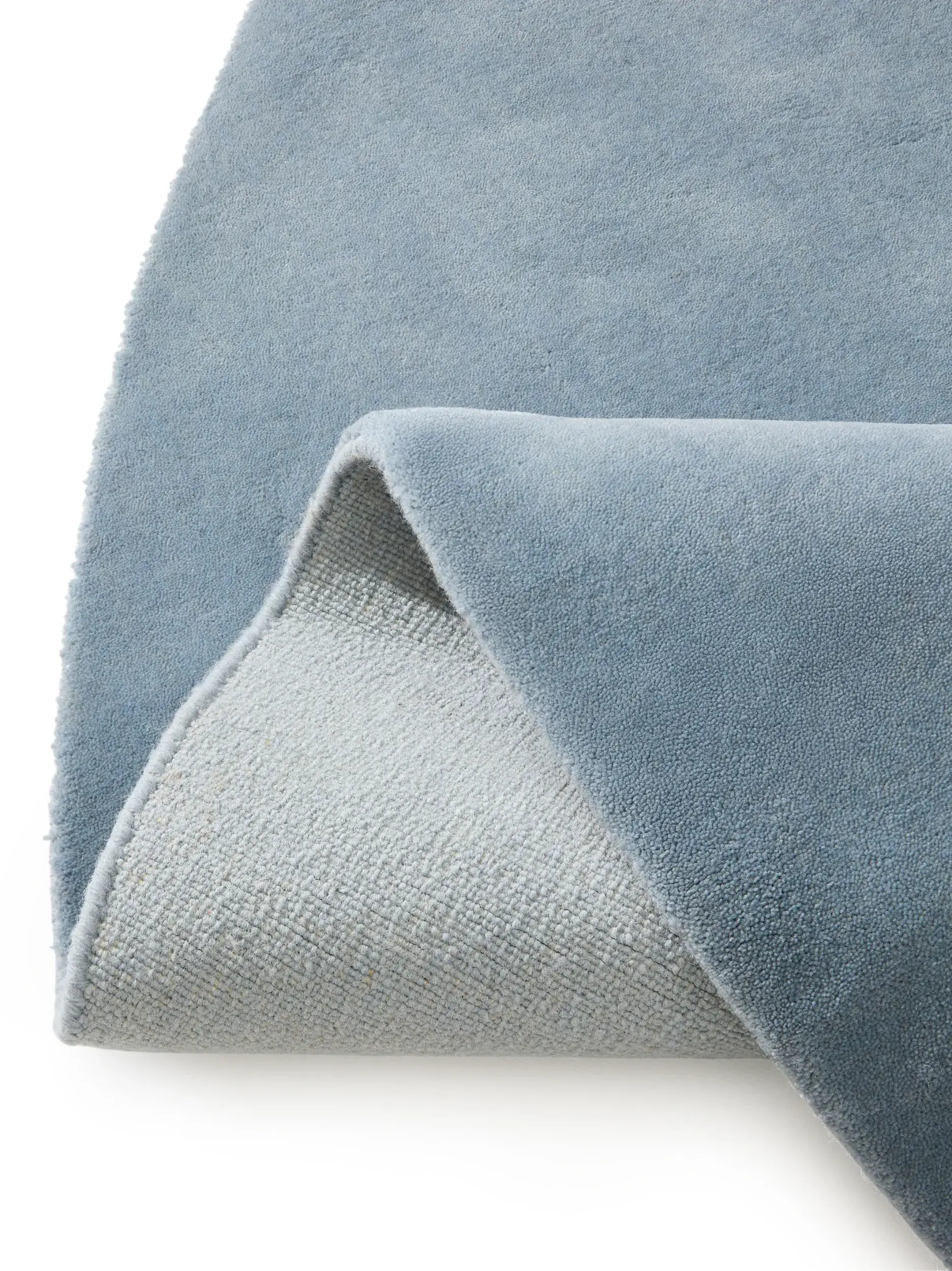 Teppich Mono aus 100% Baumwolle in Blau von benuta