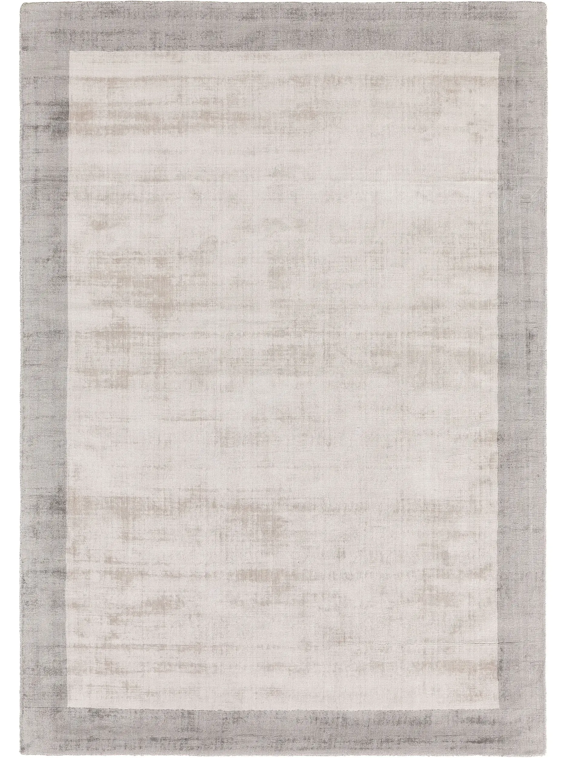 Alfombra viscosa Nova Border Gris claro de 