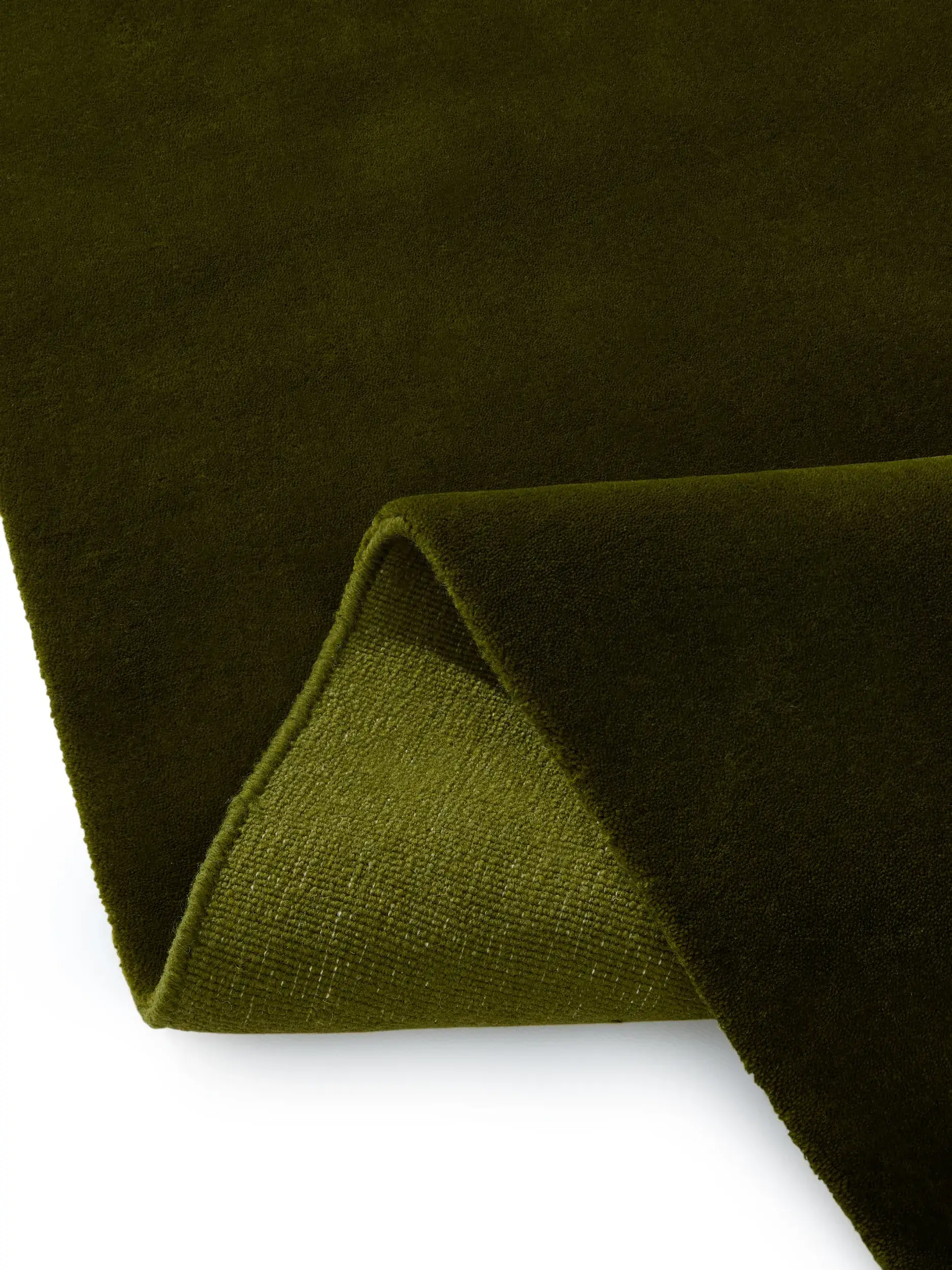 Teppich Mono aus 100% Baumwolle in Grün von benuta