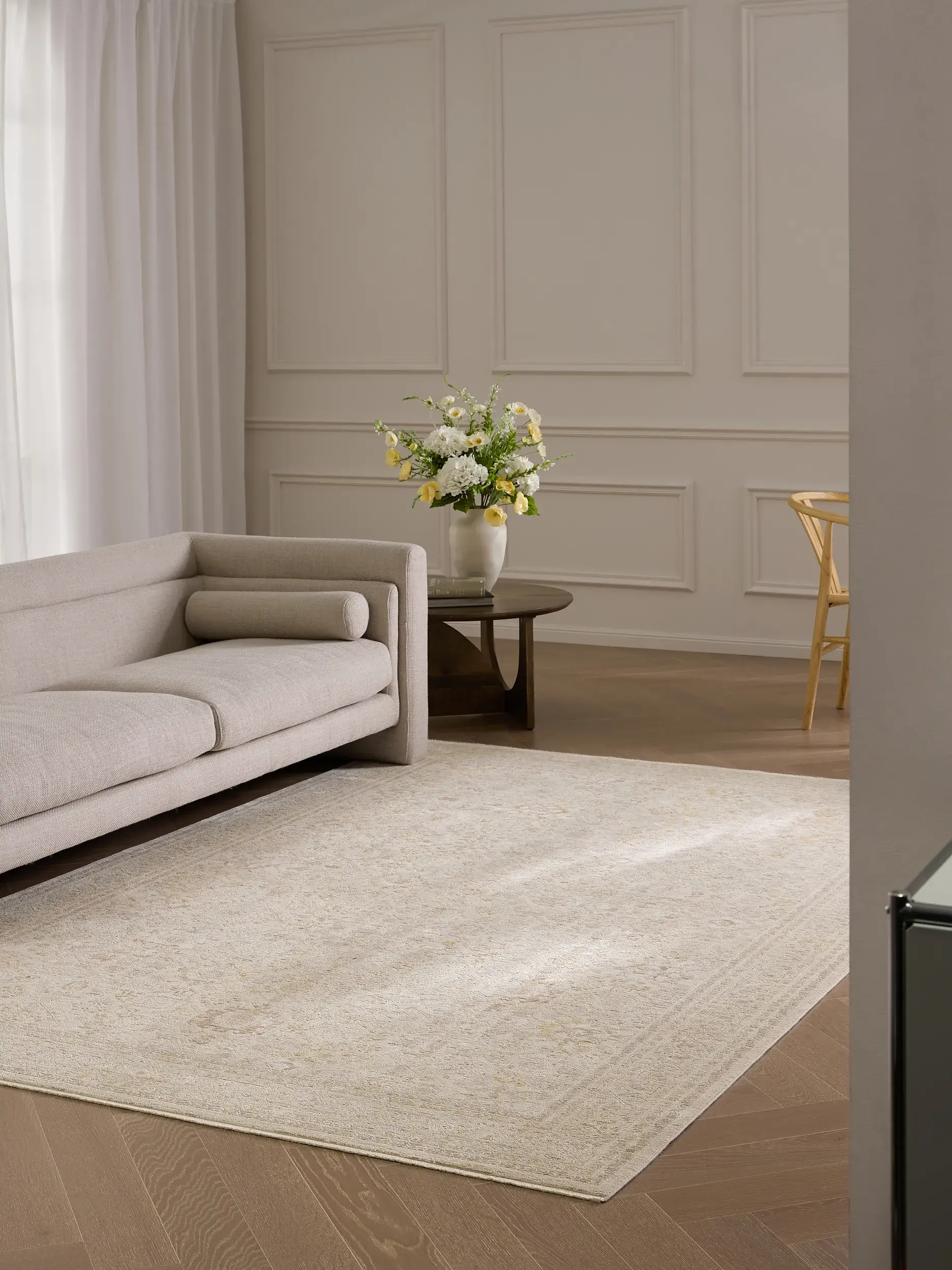 Matta Aria av 90% Polyester, 10% Viskos i  från benuta Finest