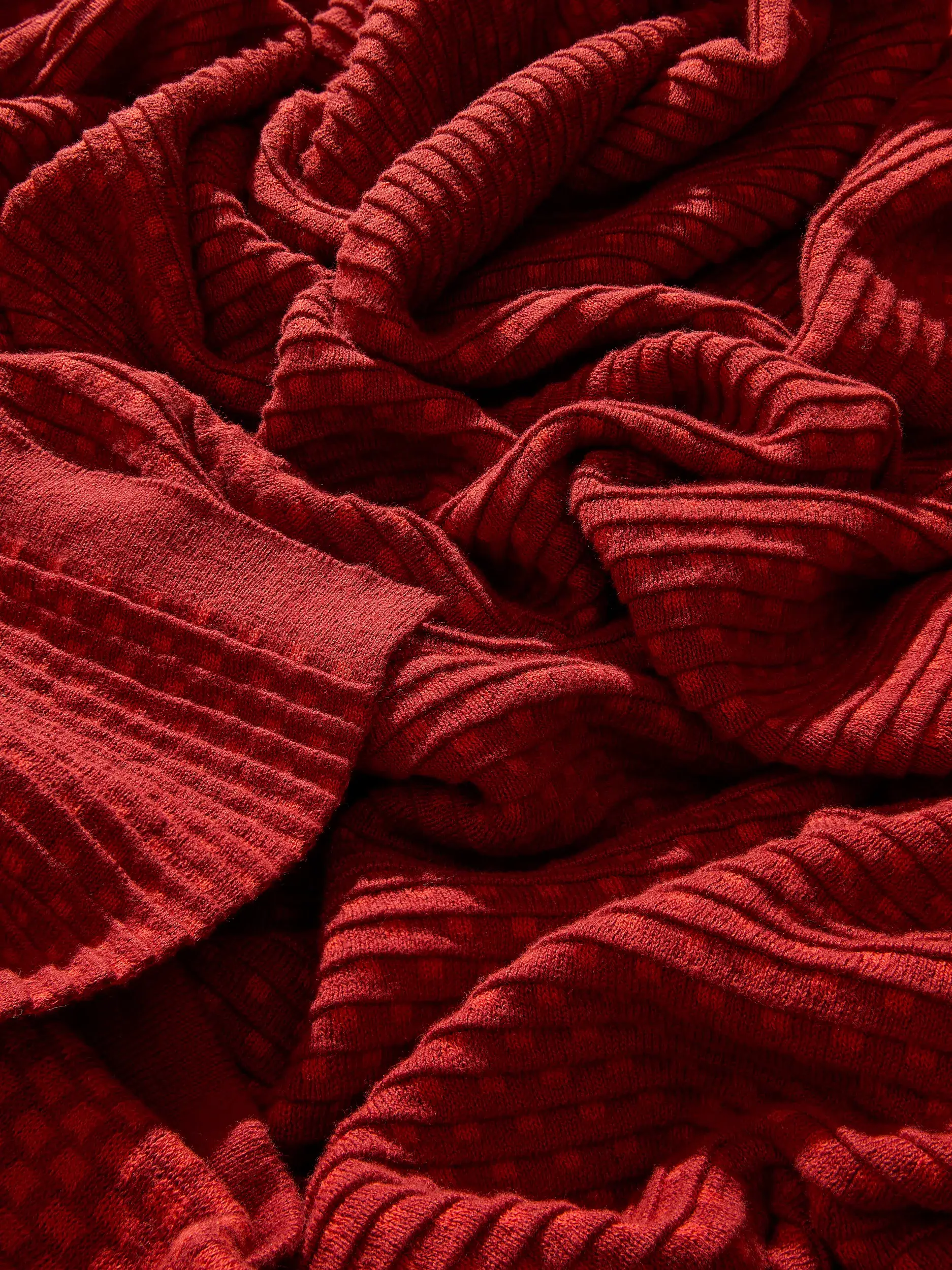 Katoenen deken Ilma Rood van benuta Pure