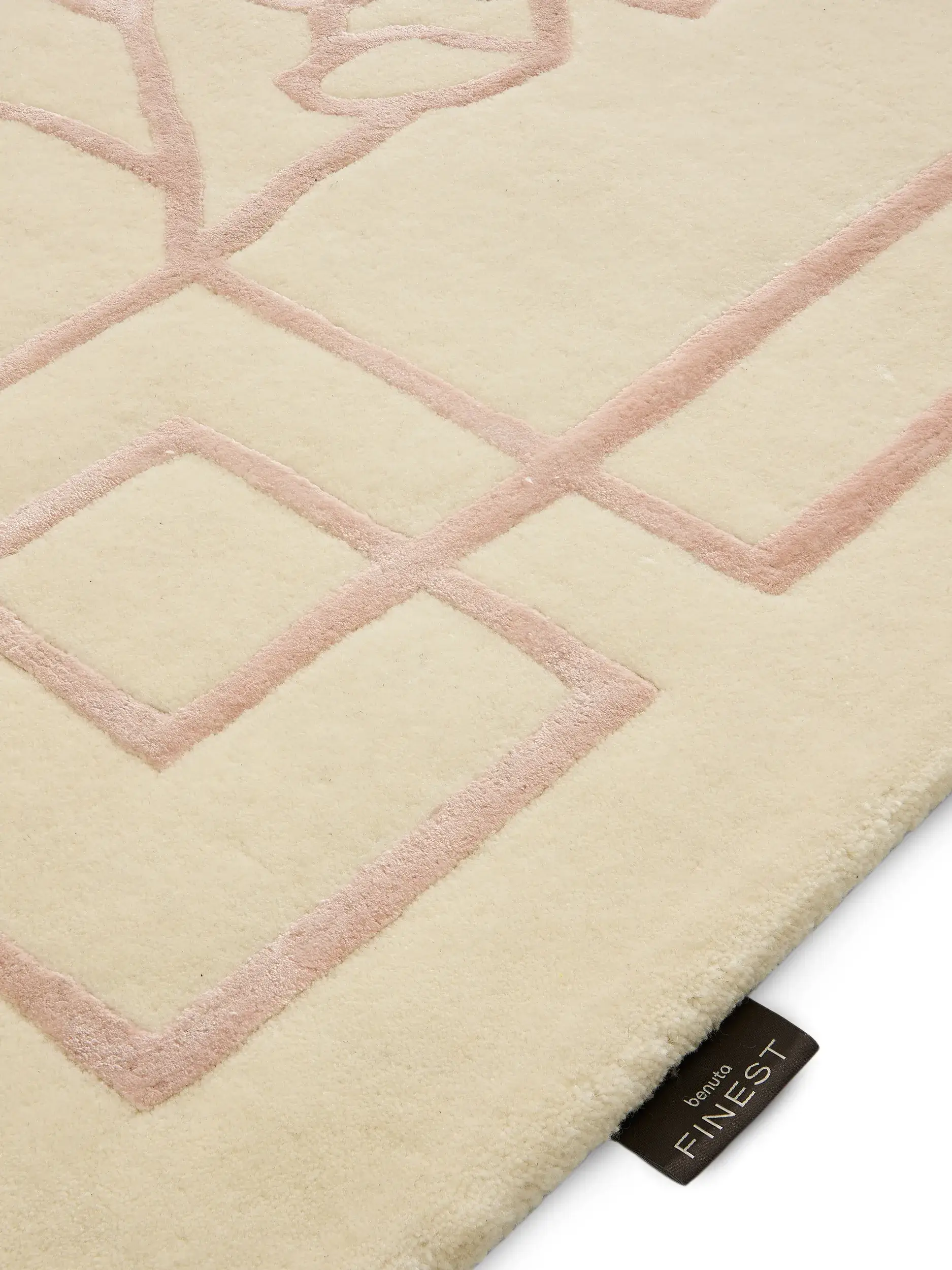 Tapis Sakura en 80% Laine (50% de Nouvelle-Zélande), 20% Lyocell (TENCEL™) en  de benuta Finest