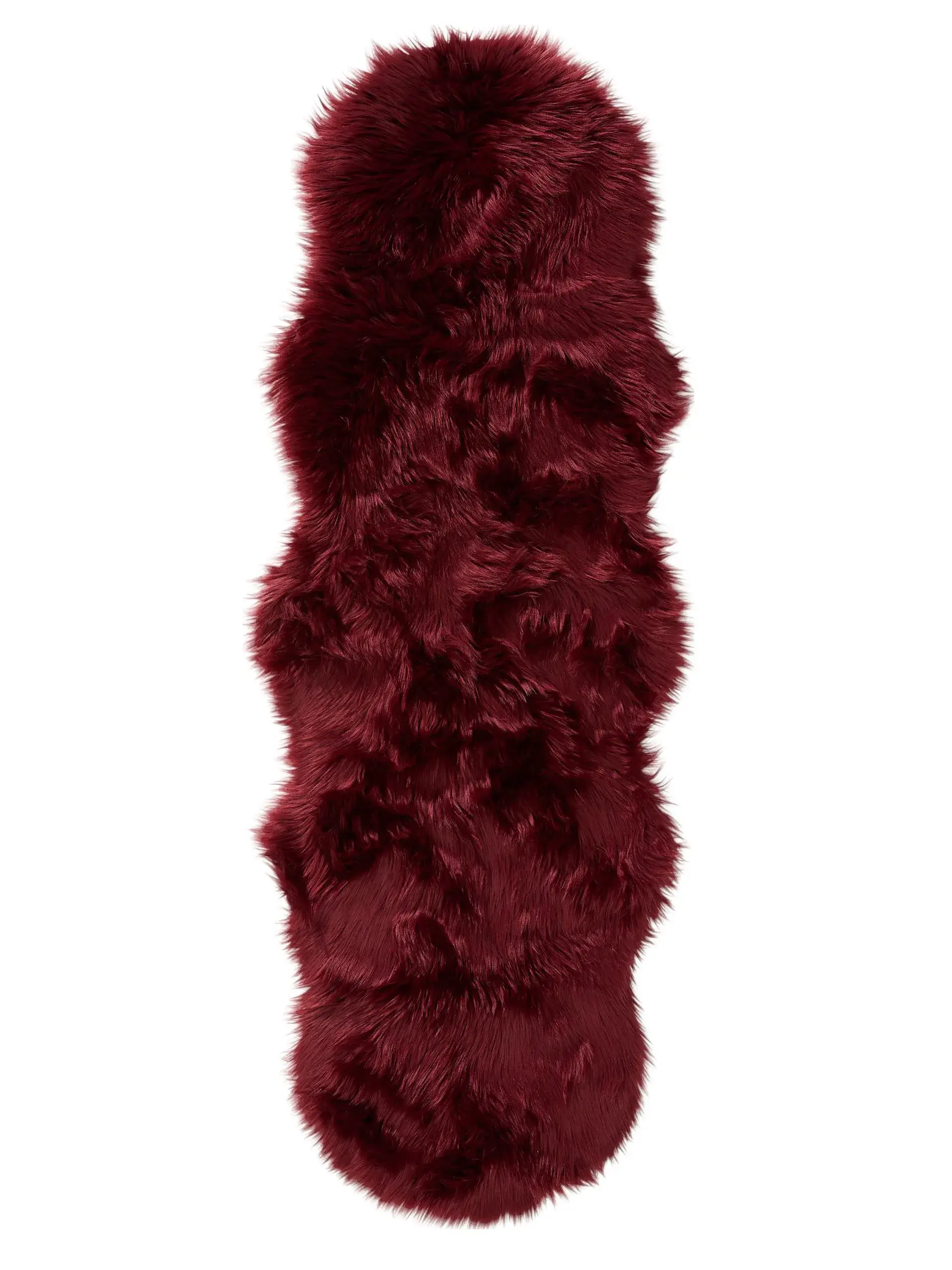 Tappeto di 70% Poliacrilico, 30% Poliestere in Rosso con pelo alto 70% Poliacrilico, 30% Poliestere da benuta POP