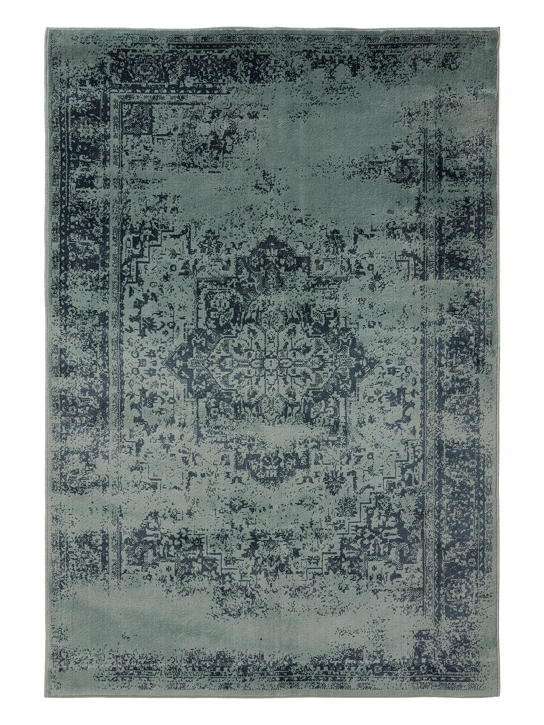Rug made of 100% Polypropylen in Turquoise with a 100% Polypropylen high pile by benuta Basic