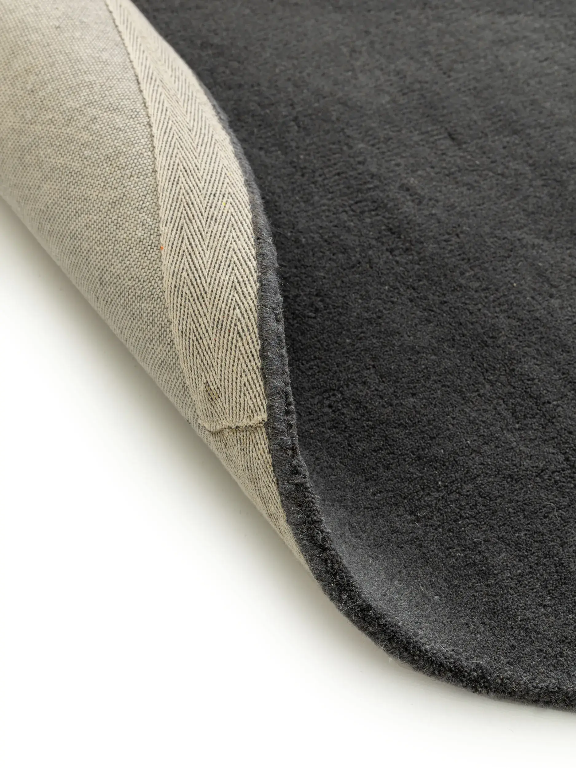Tapis en 100% Laine en Gris avec une pile de 100% Laine de hauteur de benuta nest
