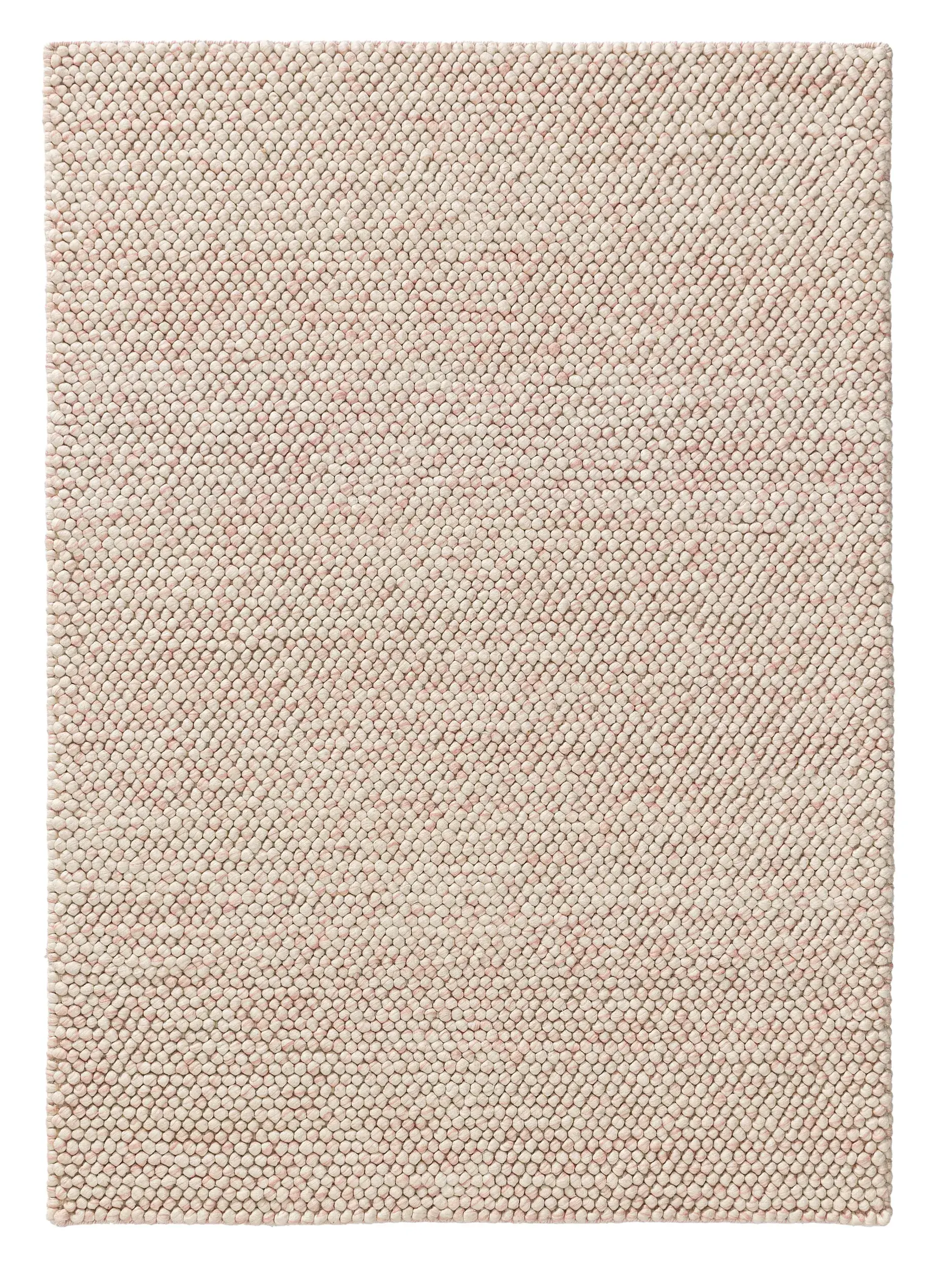 Teppich aus 70% Wolle, 30% Polyester in Rosa mit 70% Wolle, 30% Polyester hohem Flor von Lytte