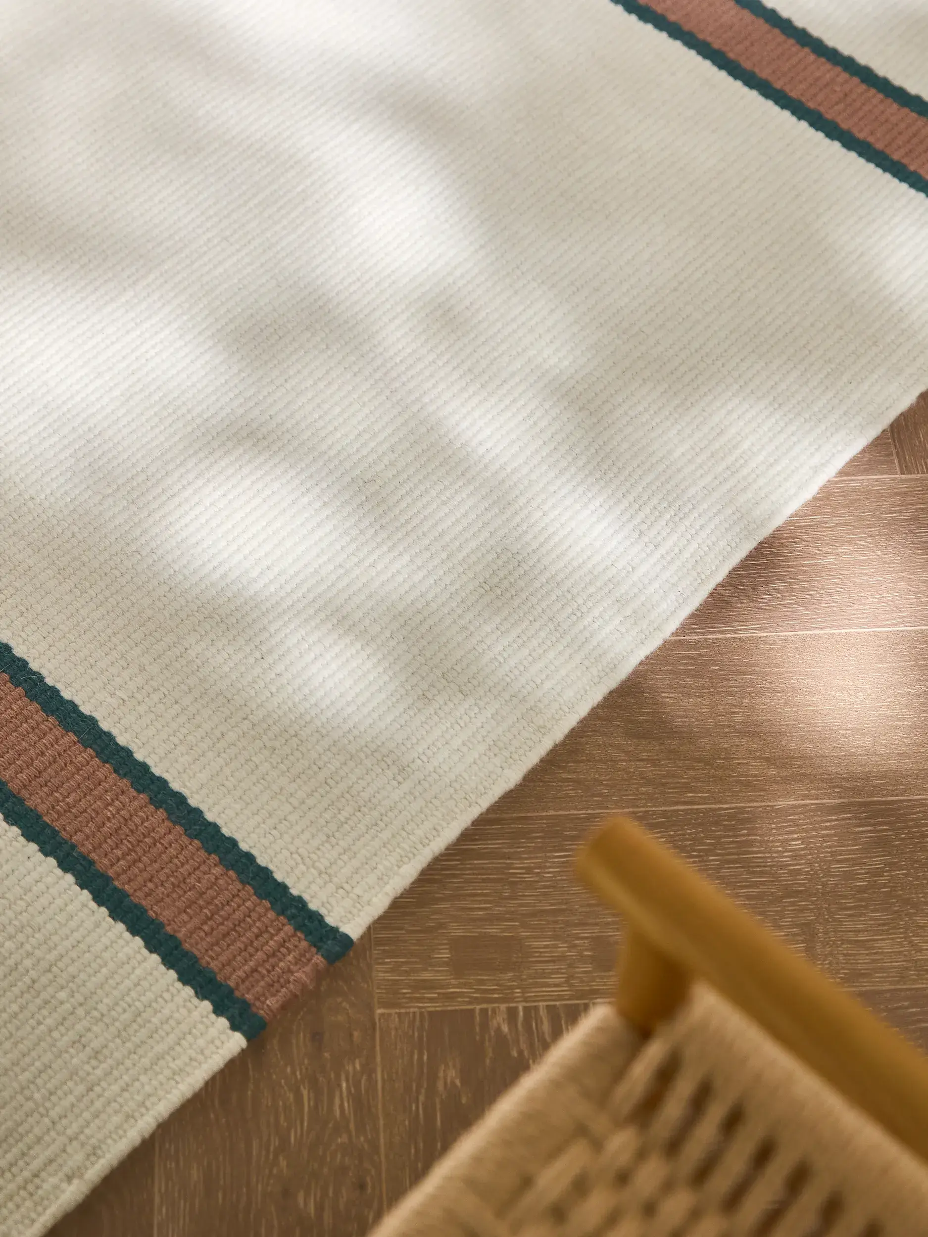 Rug made of 100% Wool in Beige with a 100% Wool high pile by benuta Pure