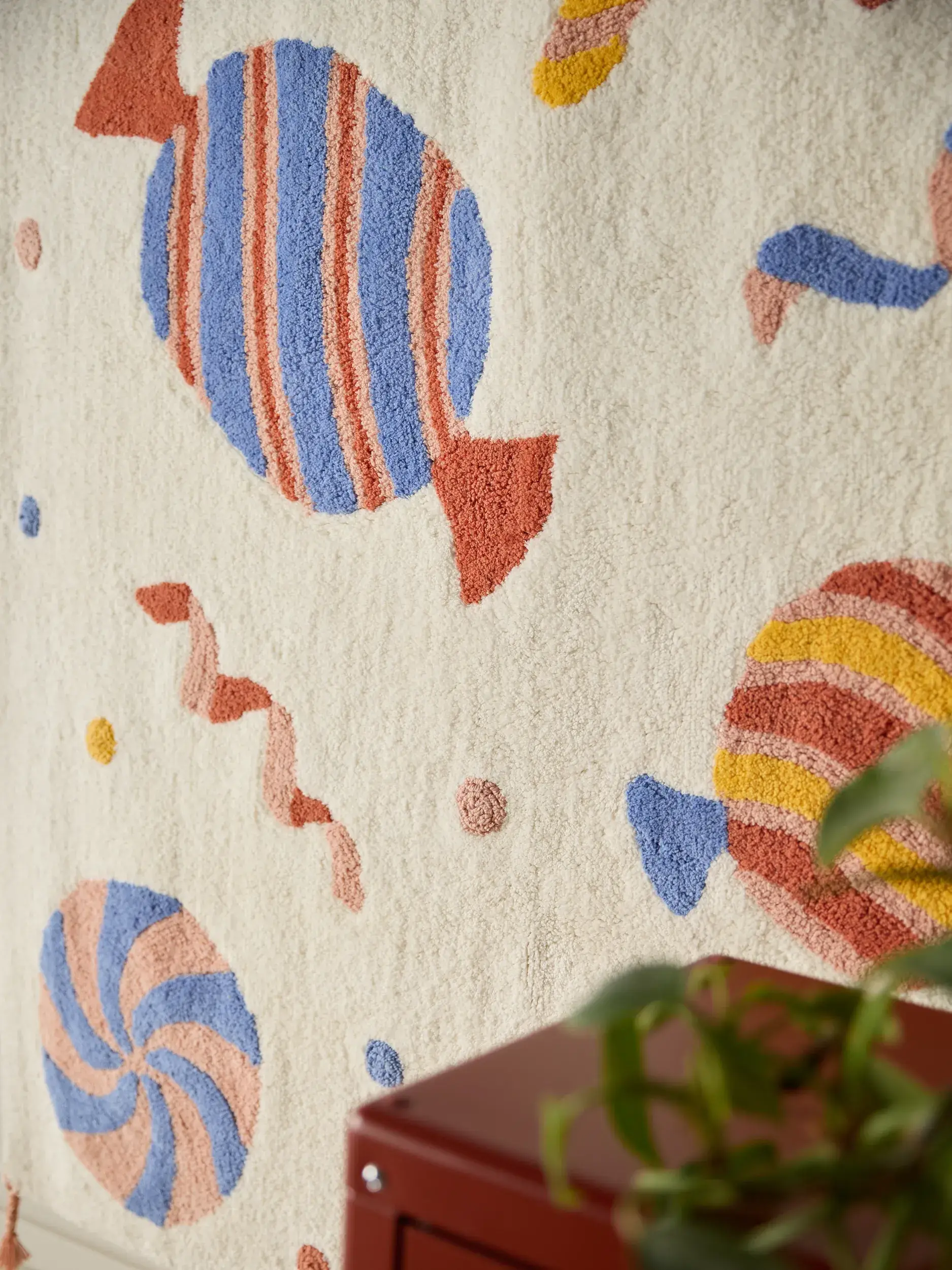 Teppich Caramelle aus 100% Recycelte Baumwolle in Multicolor von Lytte