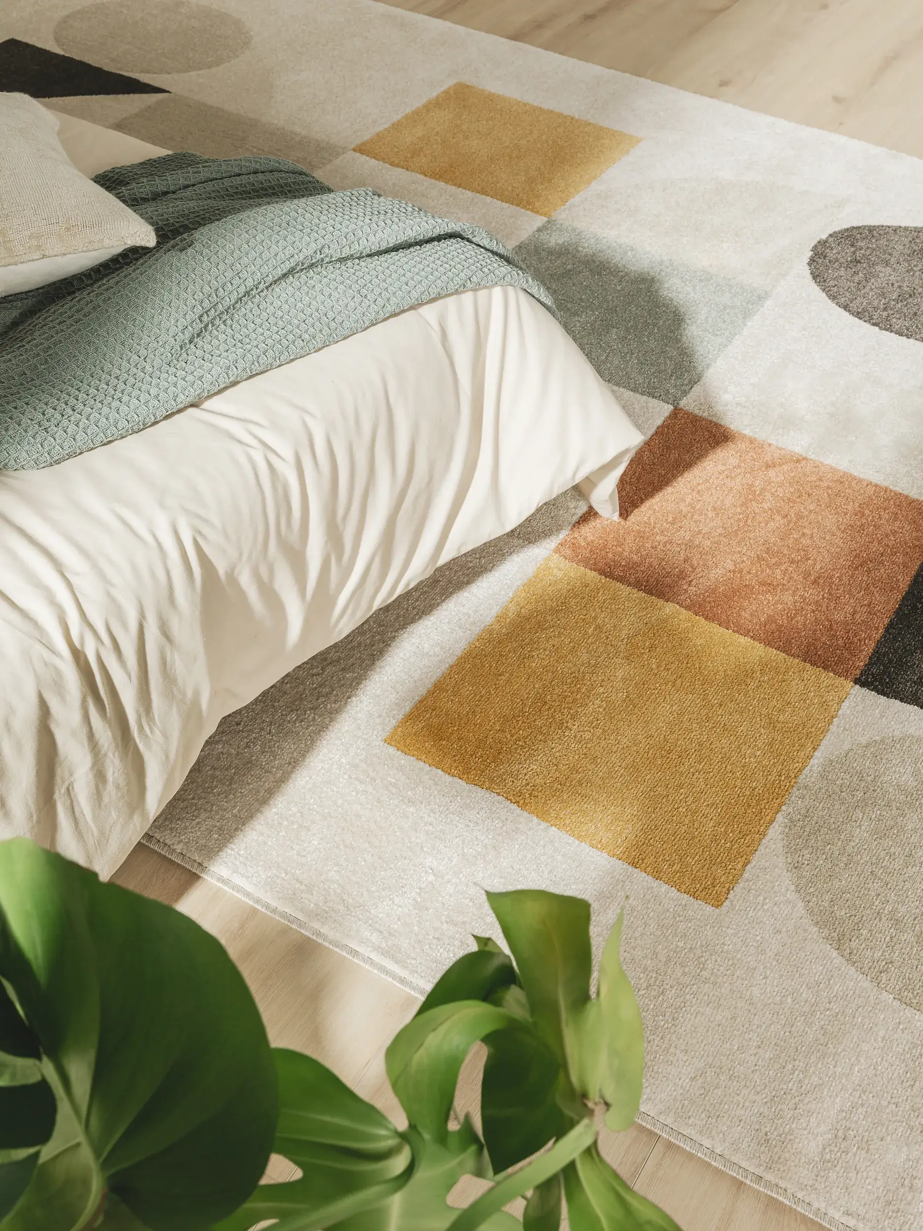 Teppich aus 100% Polypropylen in Multicolor mit 100% Polypropylen hohem Flor von benuta Pop