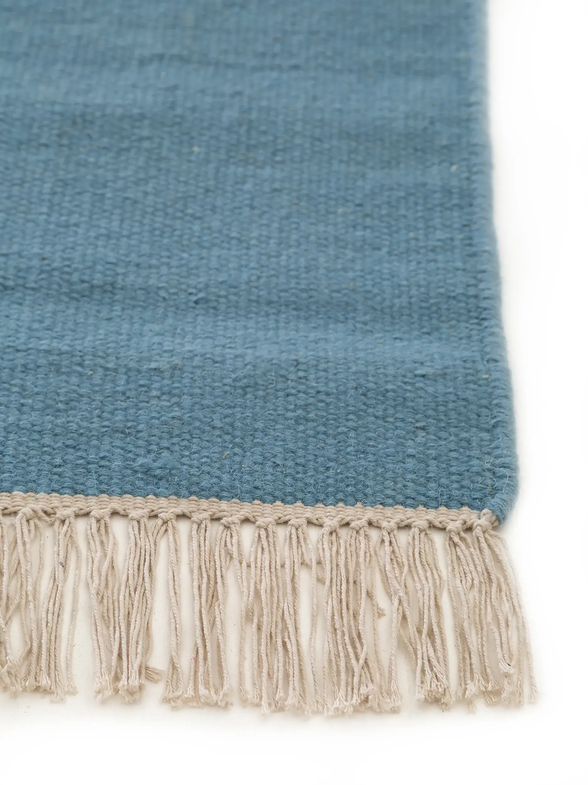 Rug made of 80% Wolle, 20% Baumwolle in Blau with a 80% Wolle, 20% Baumwolle high pile by benuta Pop