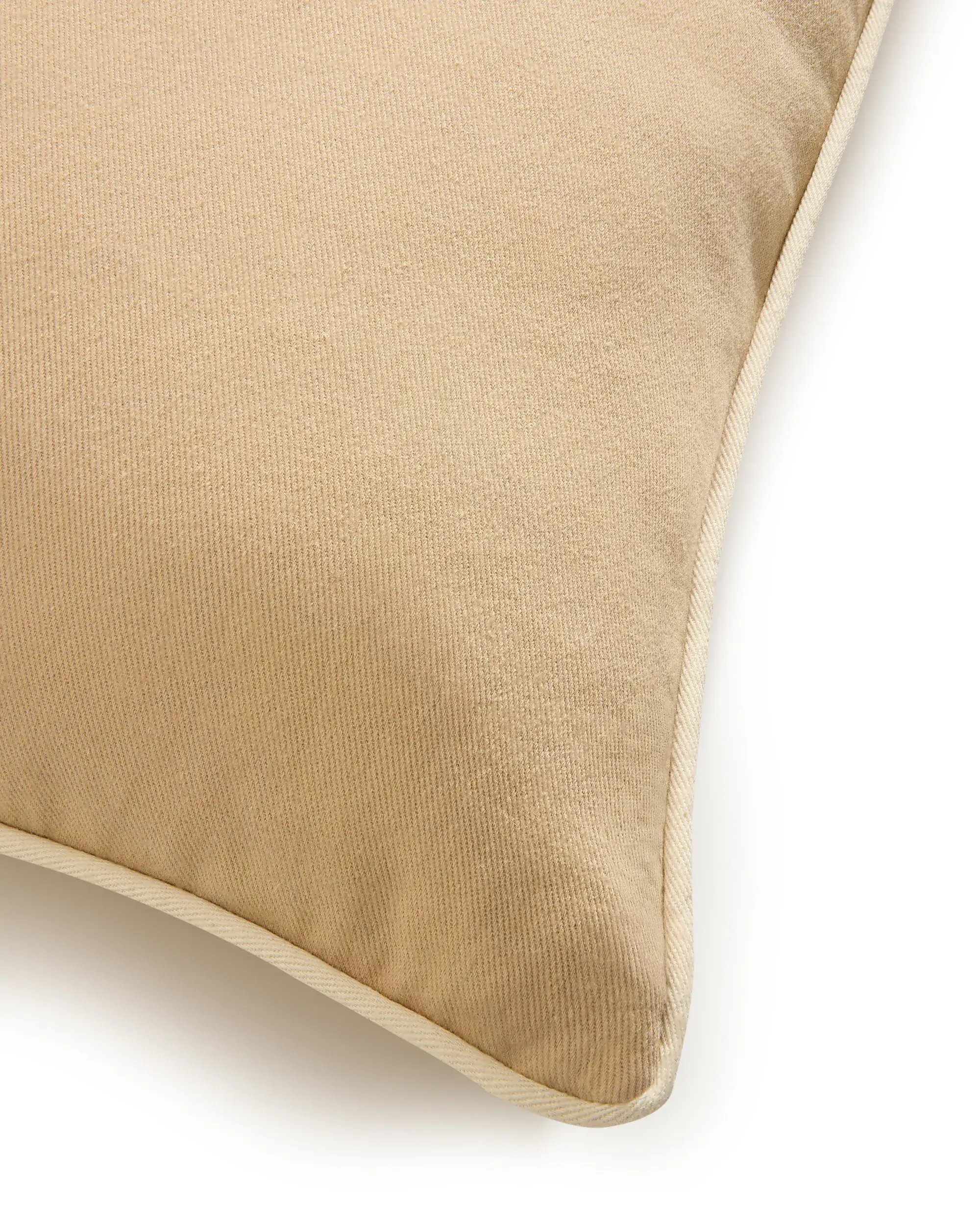 Pude Ines Beige/Cremehvid fra benuta pure