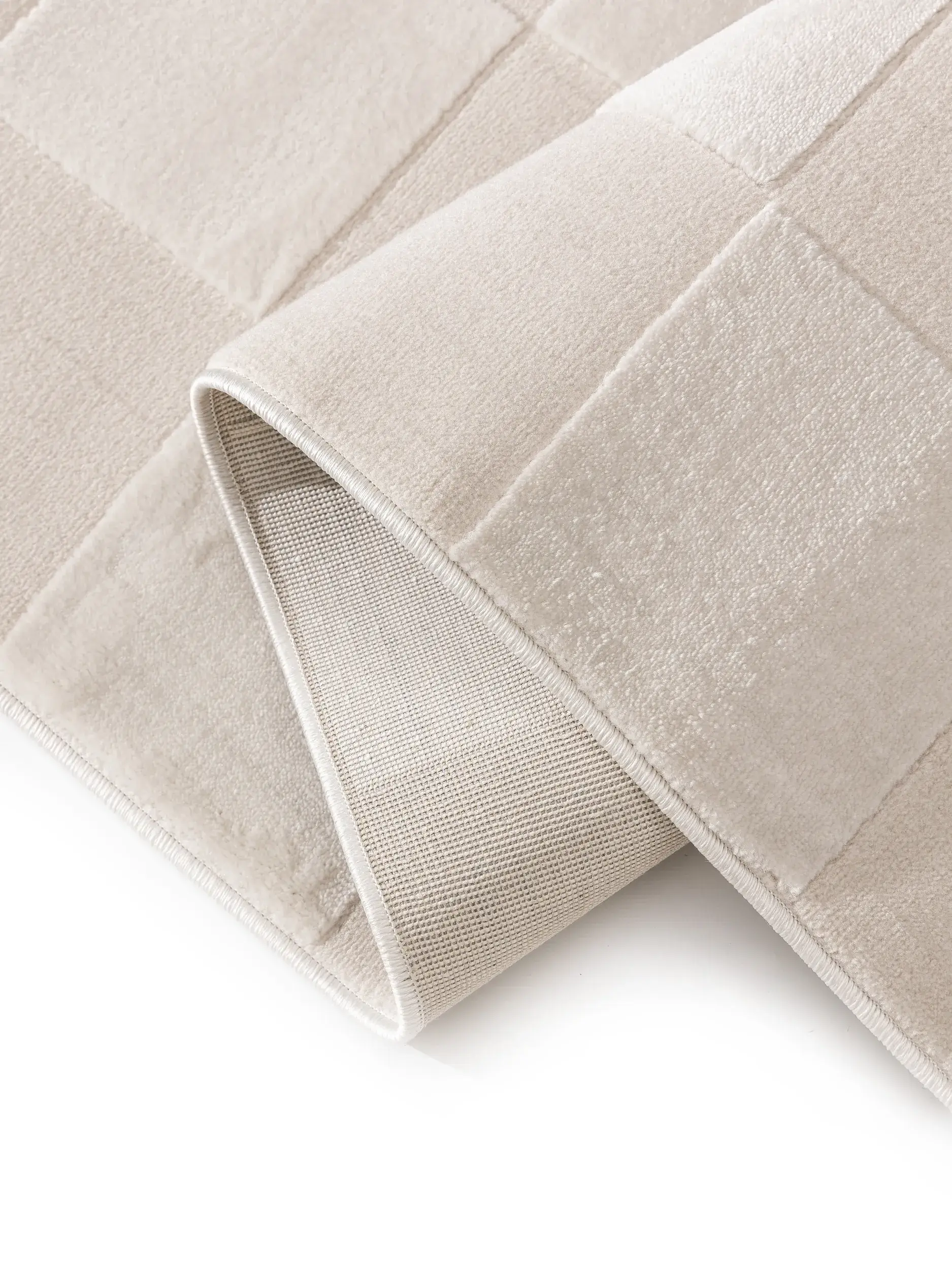 Teppe av 60% Polyester, 40% Polypropylen i Weiß med 60% Polyester, 40% Polypropylen høy lugg fra benuta Basic