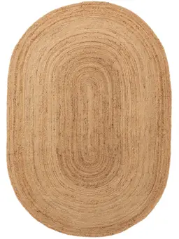 Jute Vloerkleed ovaal Jutta Lichtbruin
