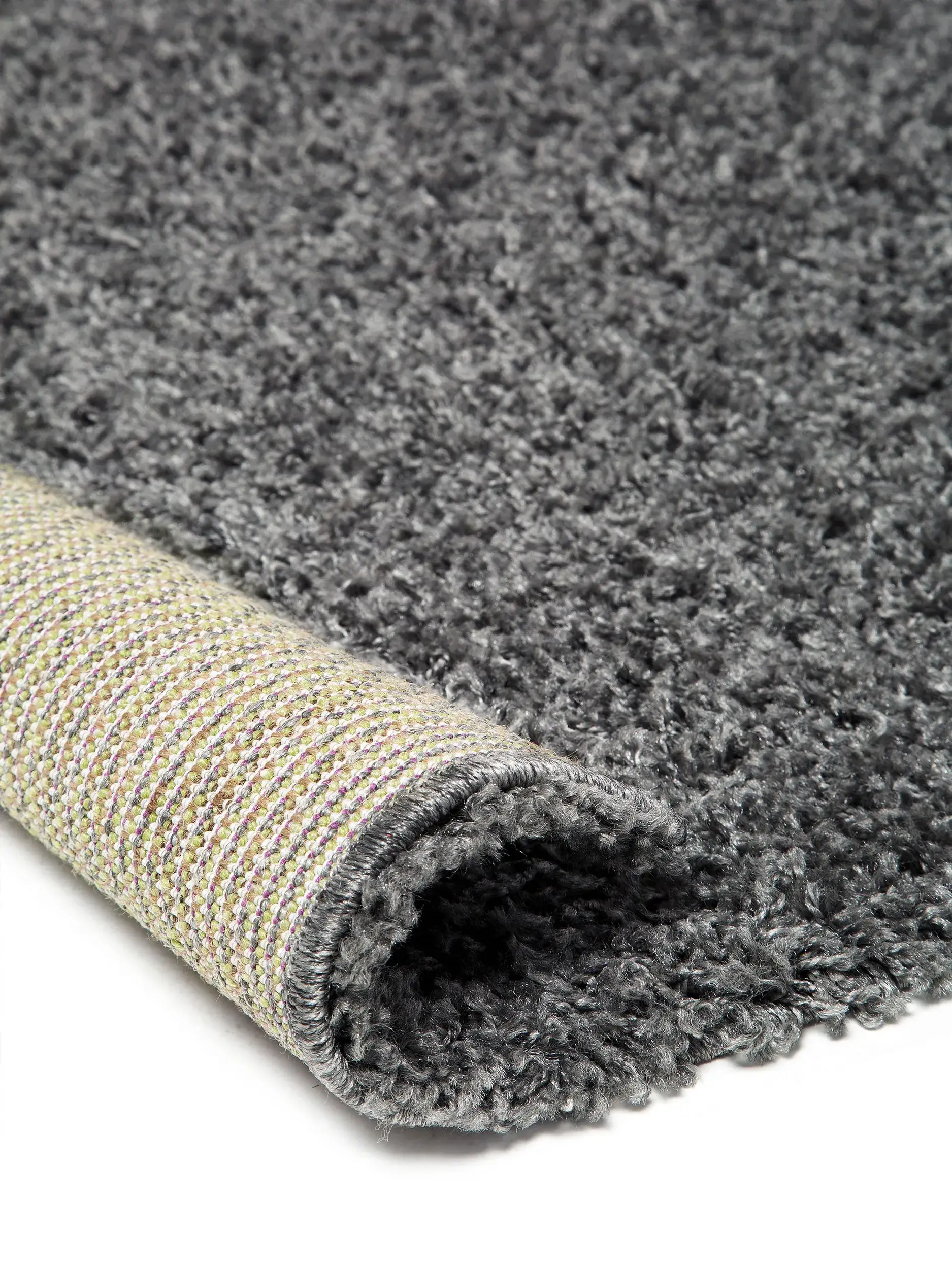 Rug made of 100% Polypropylen in Grau with a 100% Polypropylen high pile by benuta