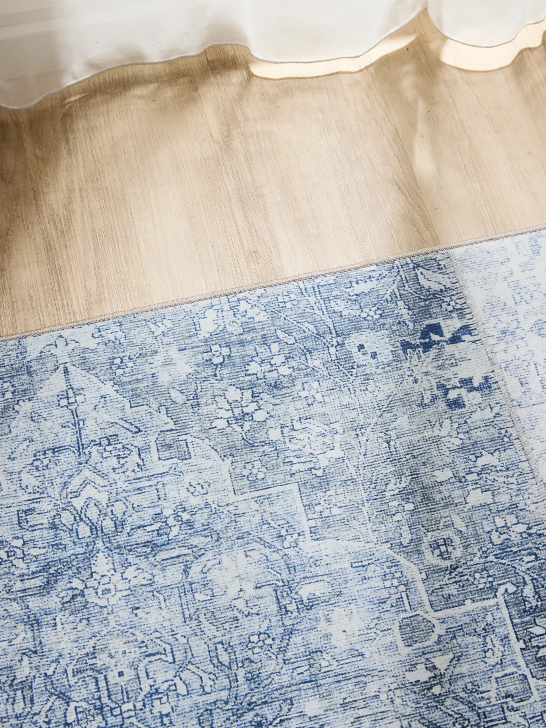 Tapete de 100% Polyester em Blau com pelo de 100% Polyester de altura da benuta Basic