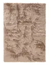 Waschbarer Hochflorteppich Nanuk Beige