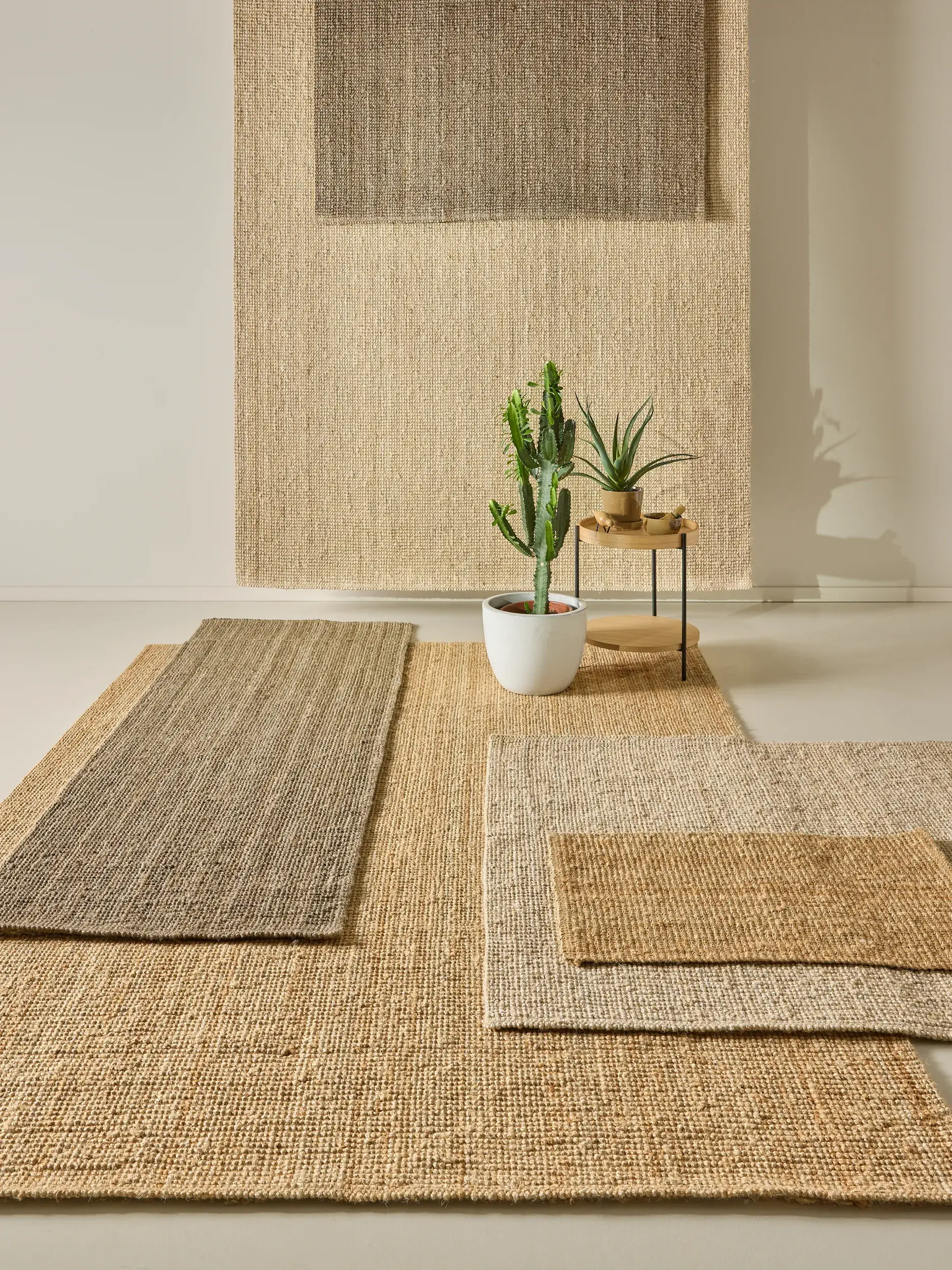 Teppich Svea aus 100% Jute in Beige von benuta Pure