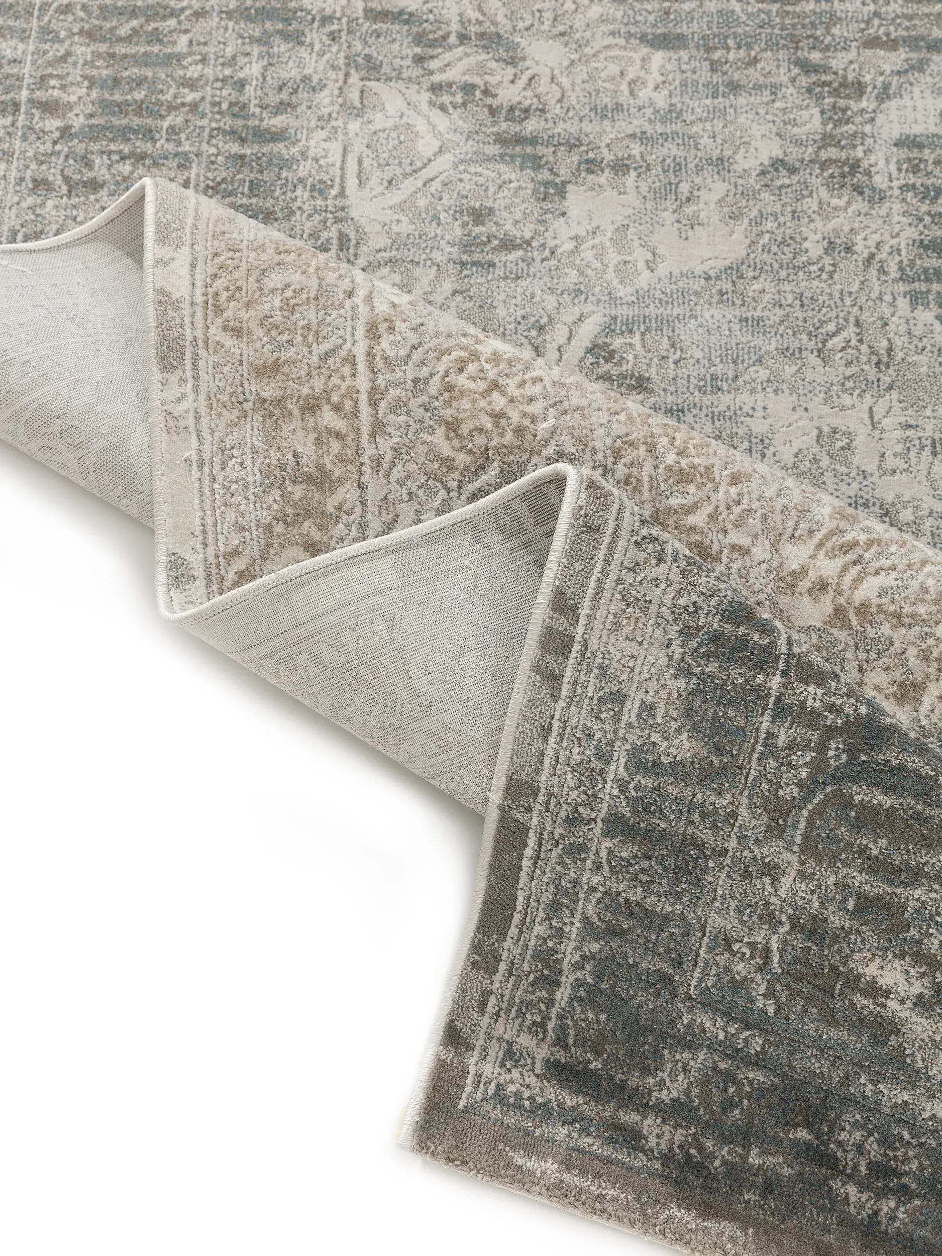 Teppich Henry aus 100% Polyester in Grau von benuta Nest