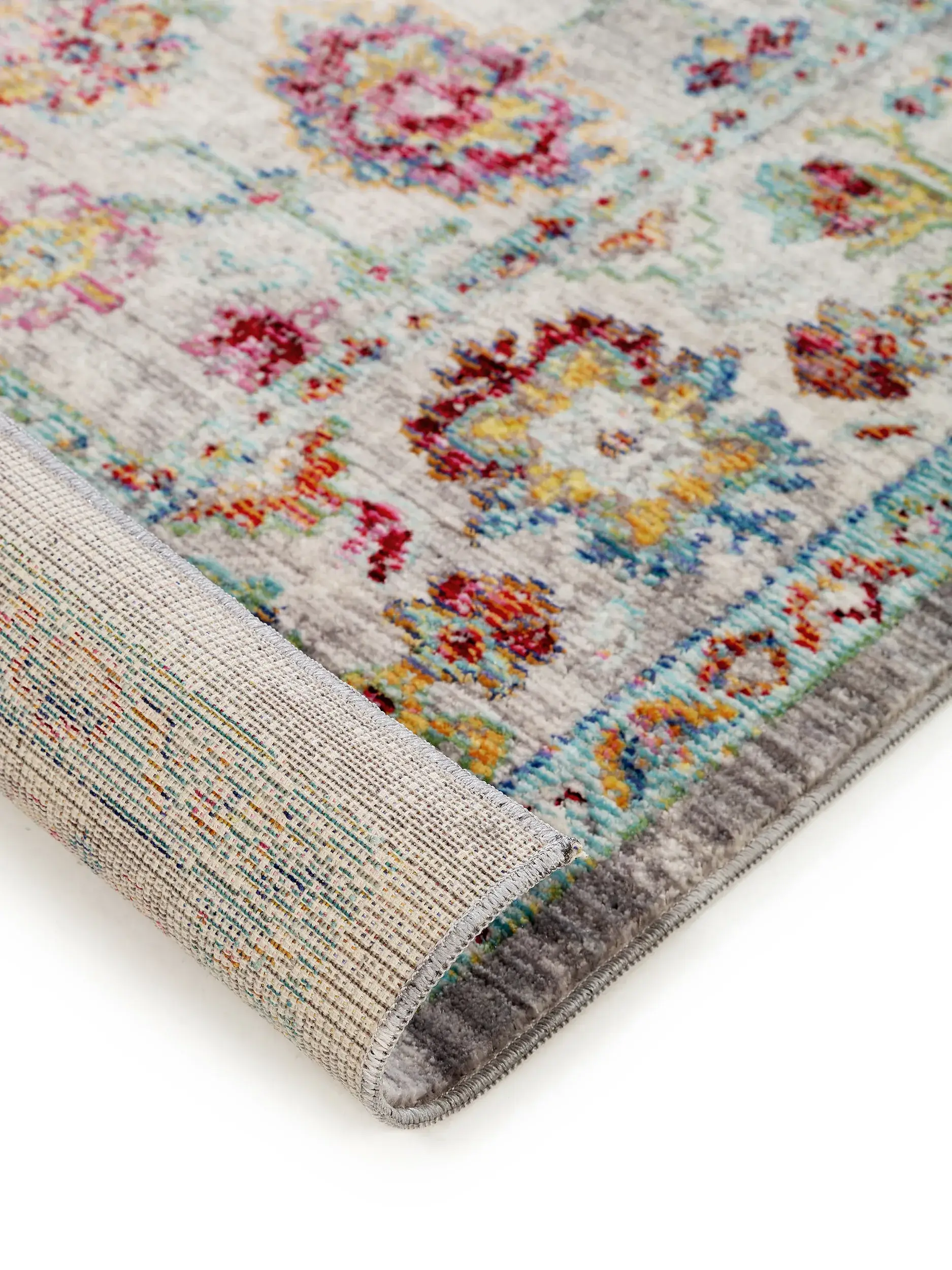 Teppich aus 100% Polyester in Multicolor mit 100% Polyester hohem Flor von benuta Nest