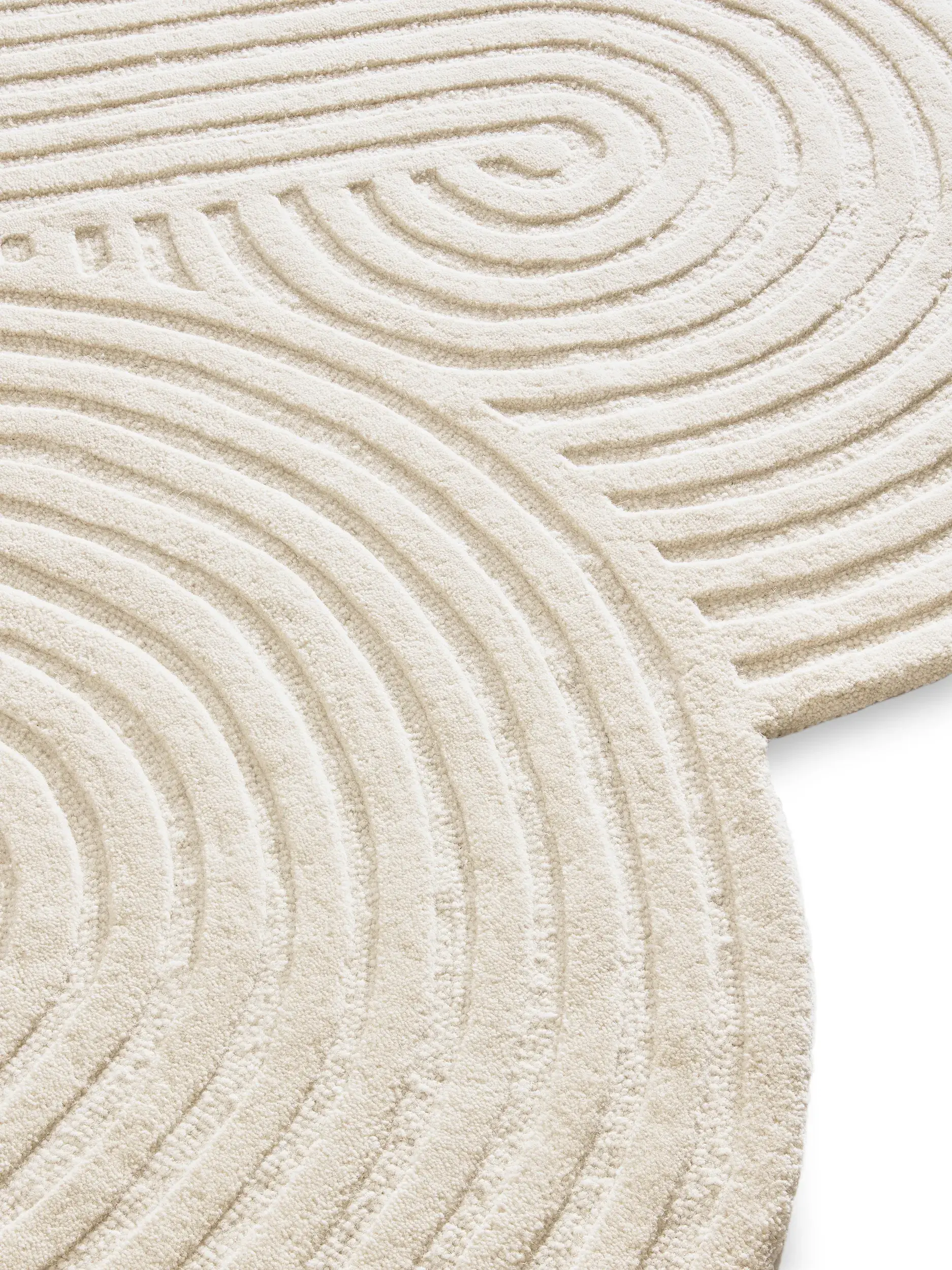 Teppich Nuria aus 100% Wolle in Beige von benuta Pure