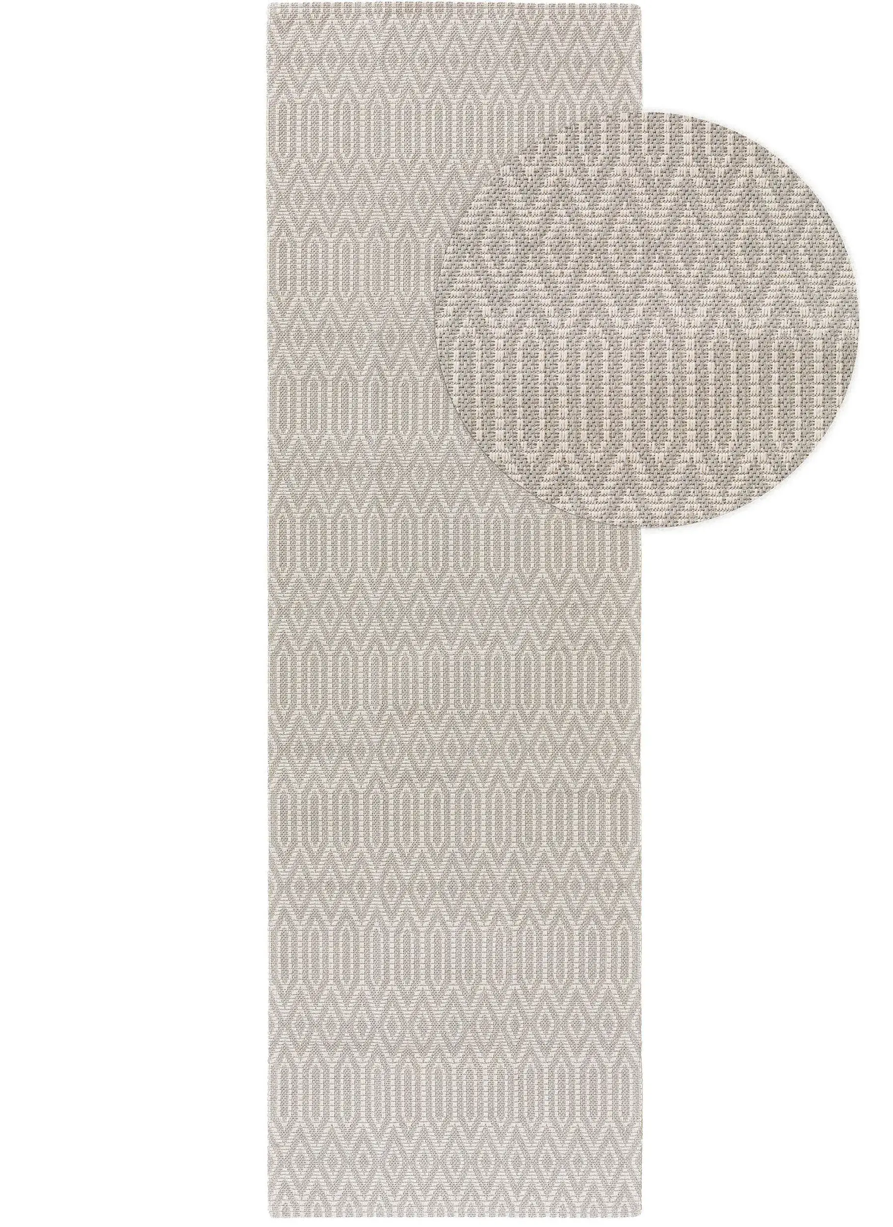 Teppich Cooper aus 100% Baumwolle in Grau von benuta Nest