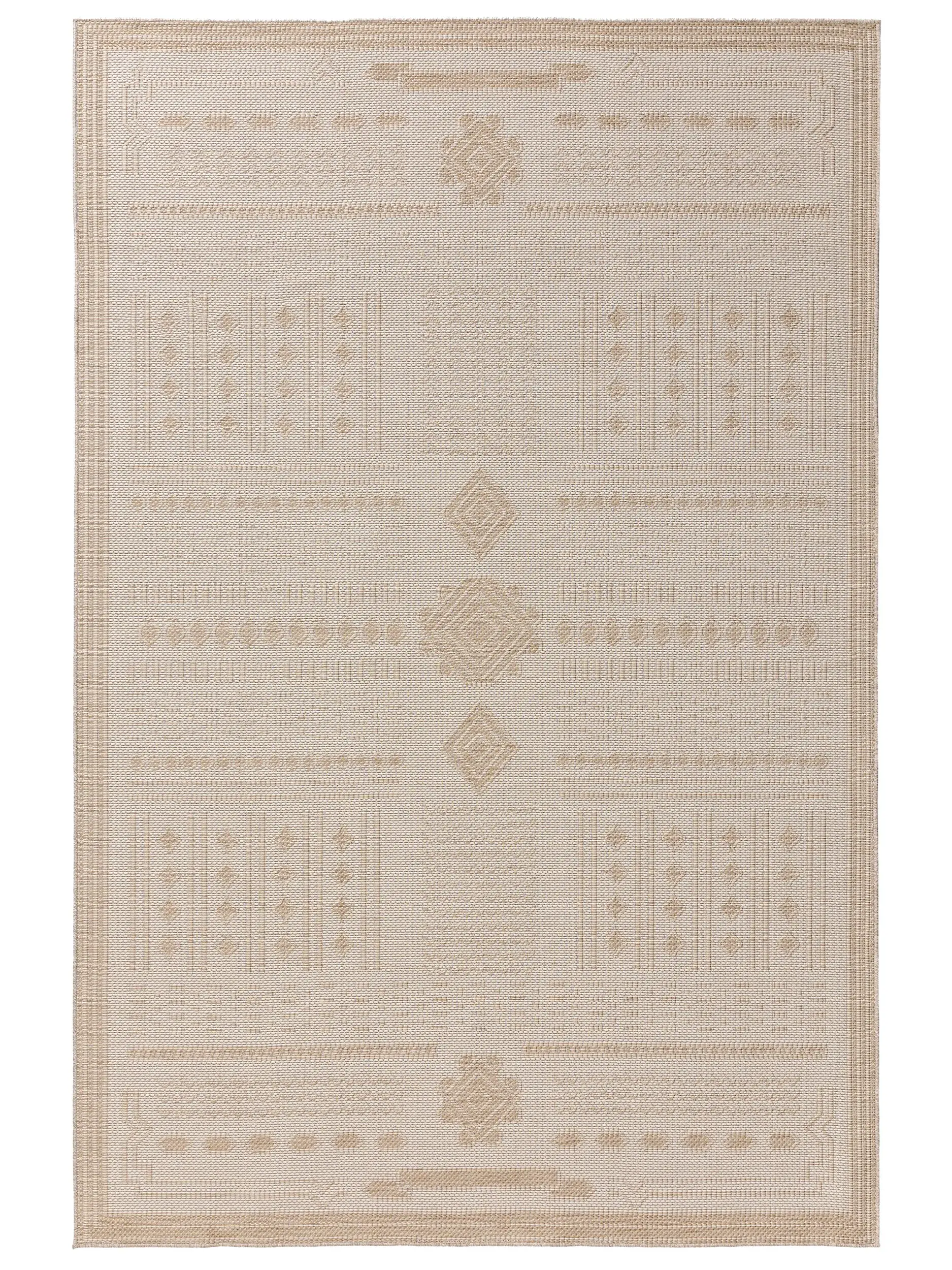 Rug made of 100% Polypropylen in White with a 100% Polypropylen high pile by benuta Nest